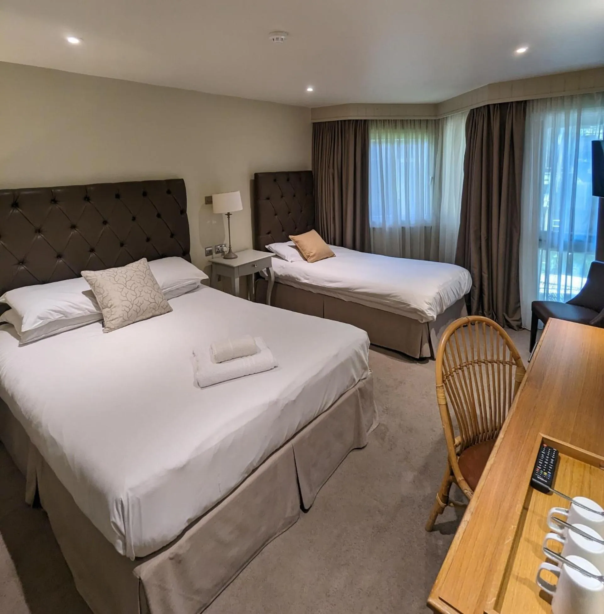 Bed in Marwell Hotel Winchester South