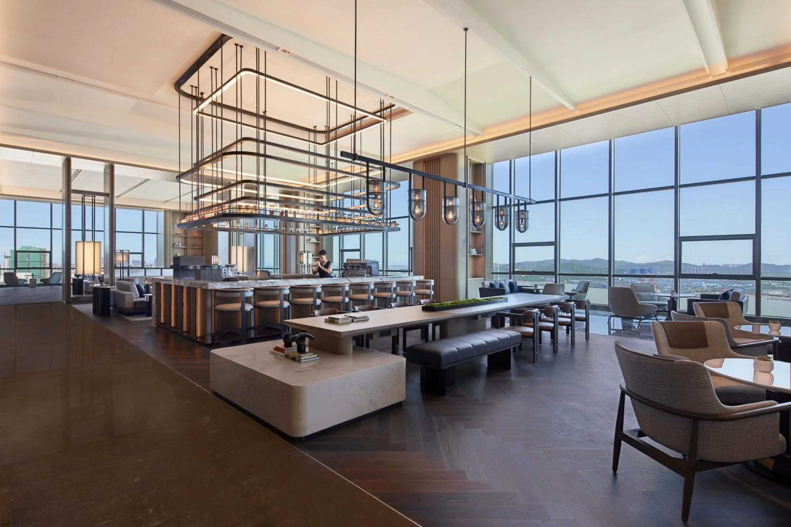 Lounge or bar in Shantou Marriott Hotel