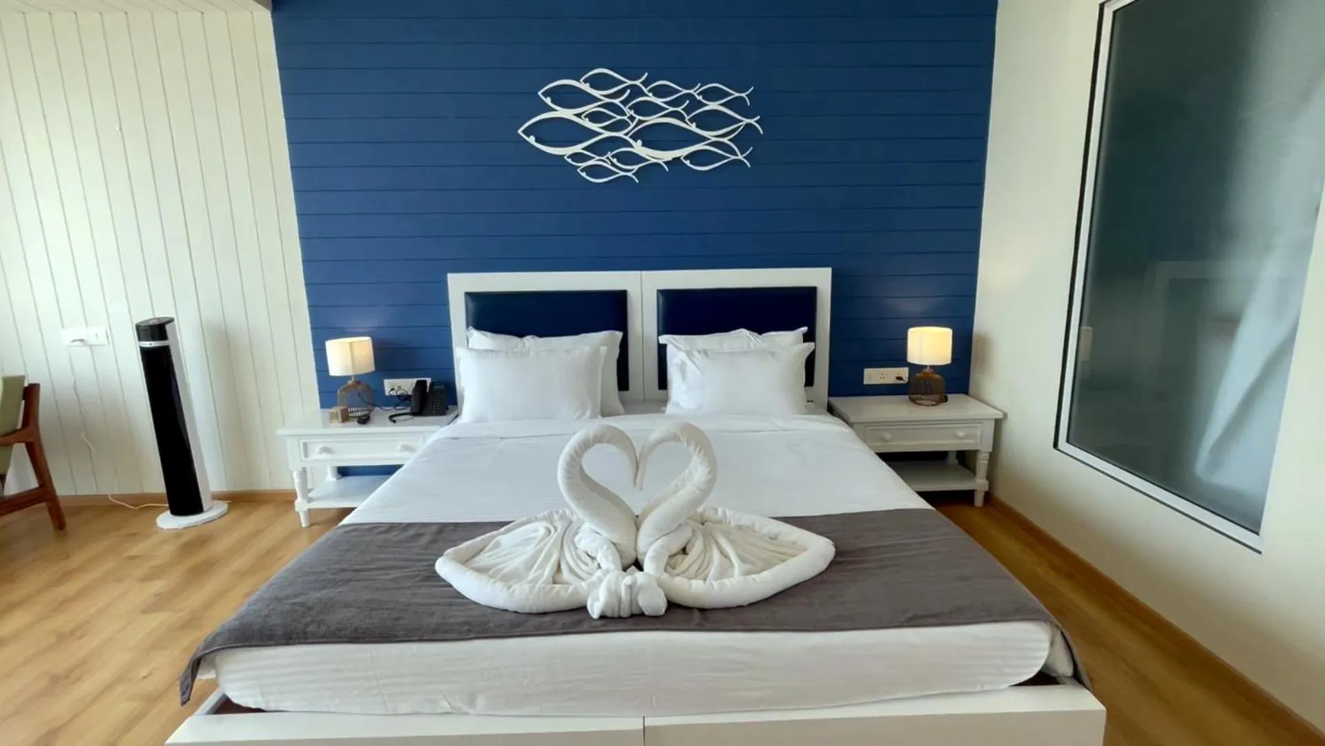 Bed in Praveg Beach Resort Diu, Chakratirth Beach