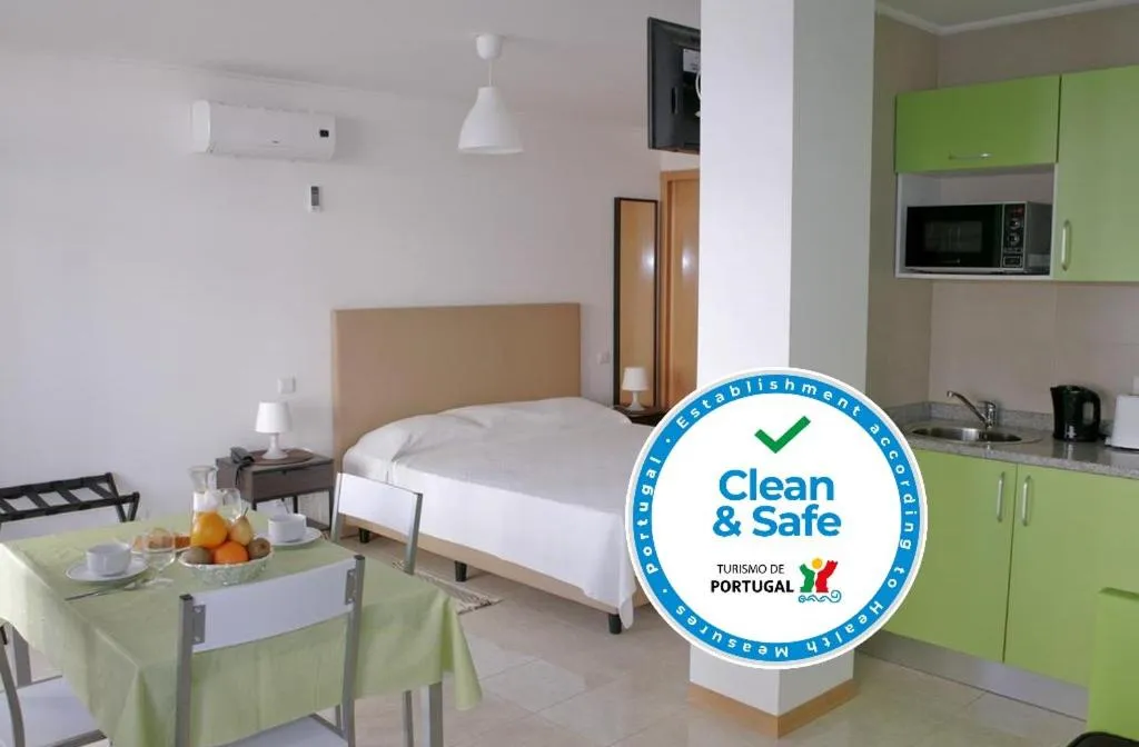 Bed in Apartamentos Mirante da Rocha