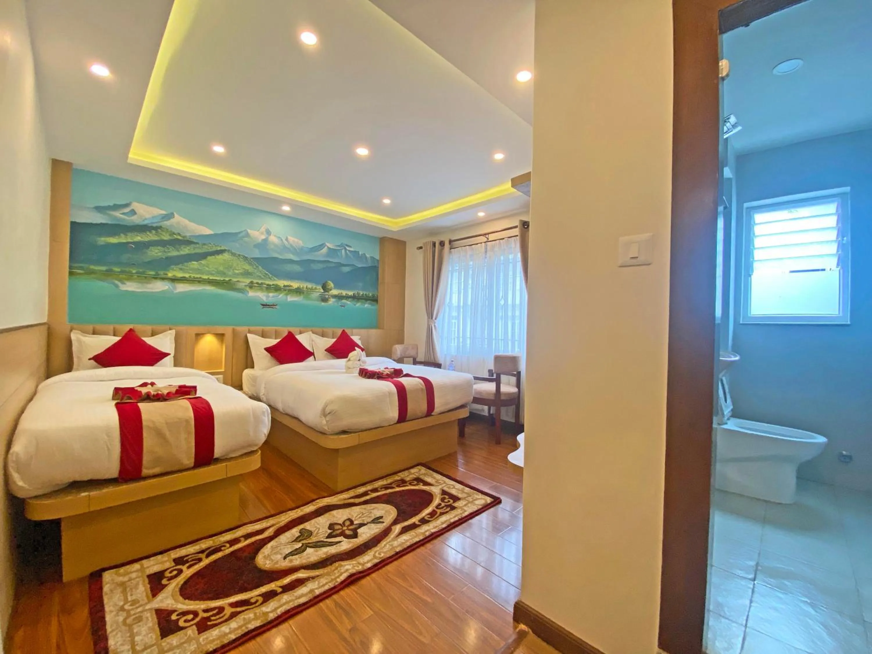 Toilet, Bed in Hotel Malati