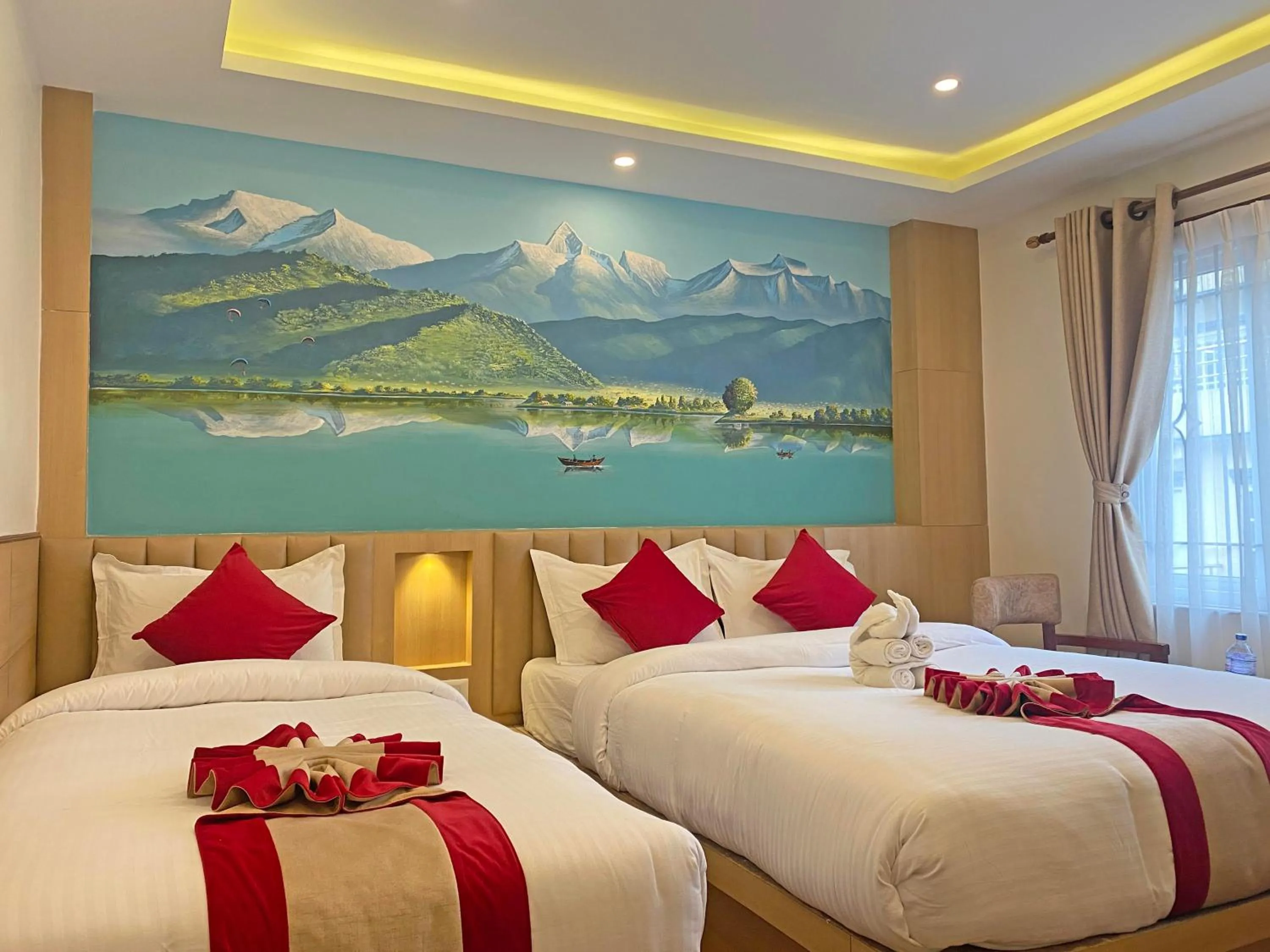 Bed in Hotel Malati