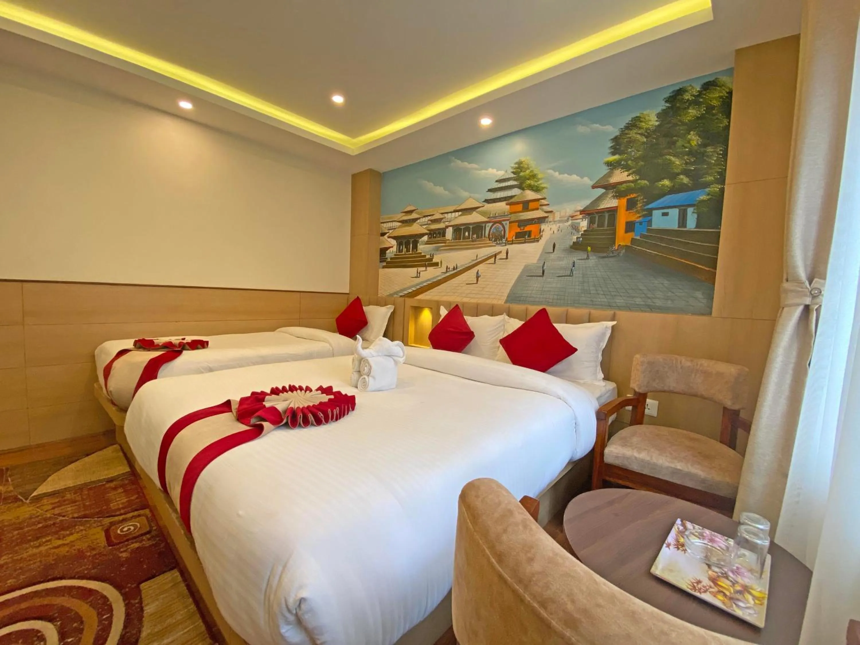 Bed in Hotel Malati