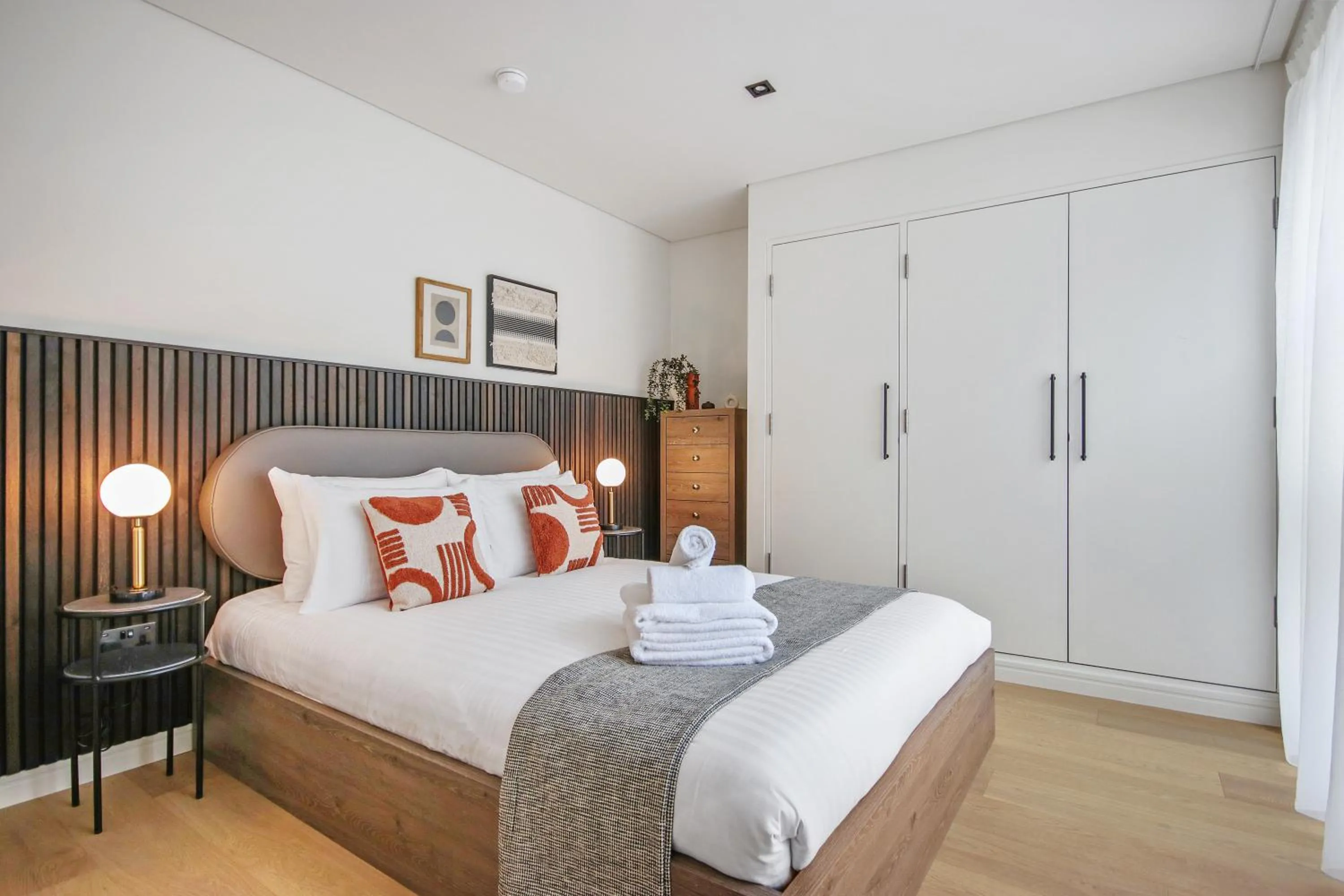 Bed in Bow Lane by Aeria Apartments