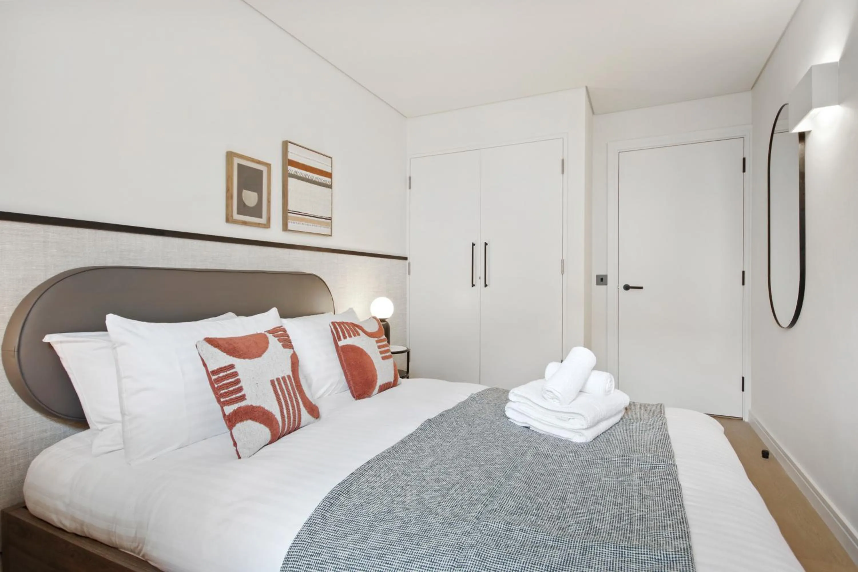 Bedroom, Bed in Bow Lane by Aeria Apartments