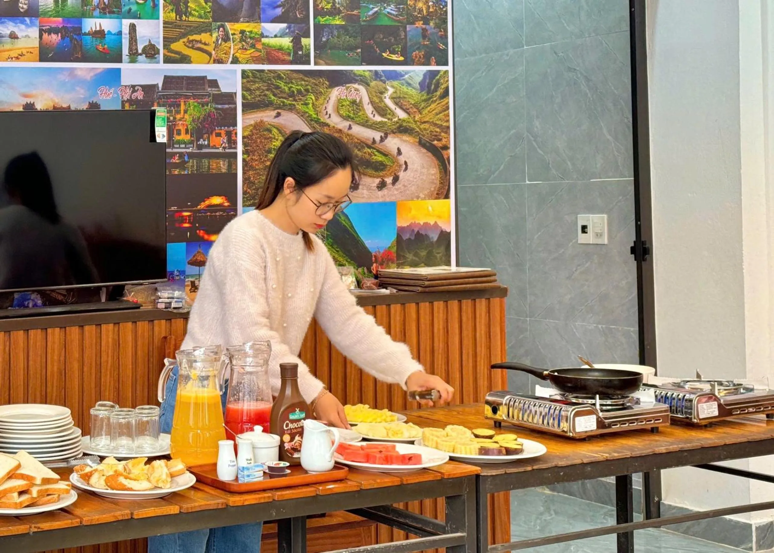 Breakfast in Tuan Ngoc Hotel