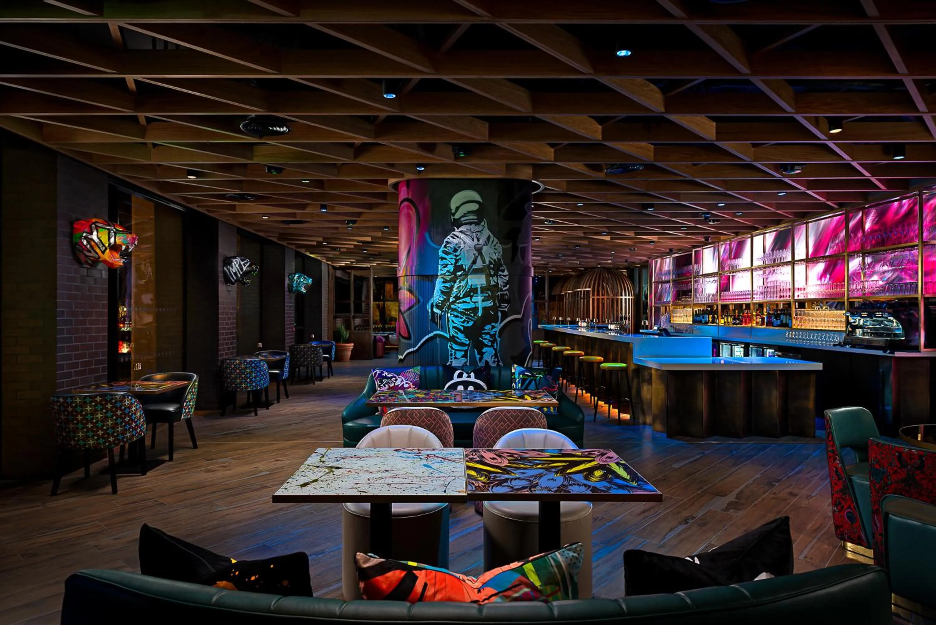 Seating area in NYX Hotel Dublin Portobello