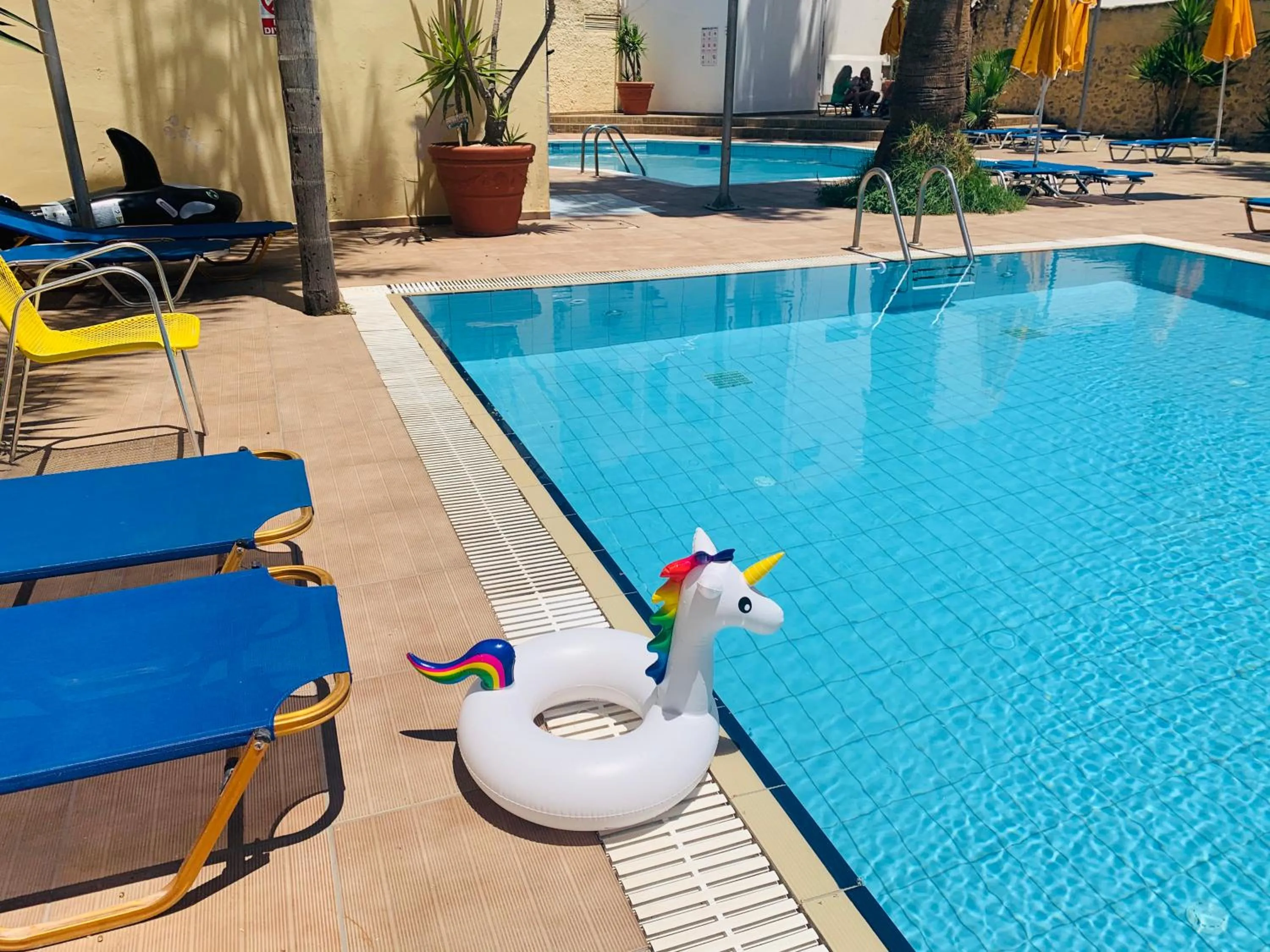 Swimming pool in Kassavetis Center - Hotel Studios & Apartments