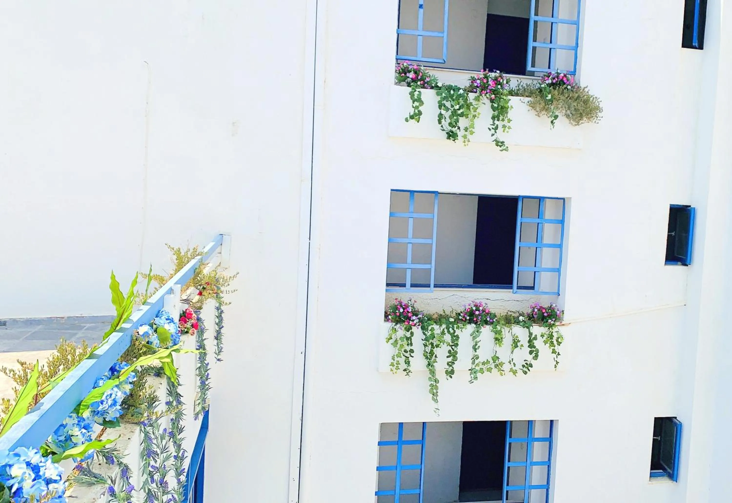 Balcony/Terrace in Kassavetis Center - Hotel Studios & Apartments