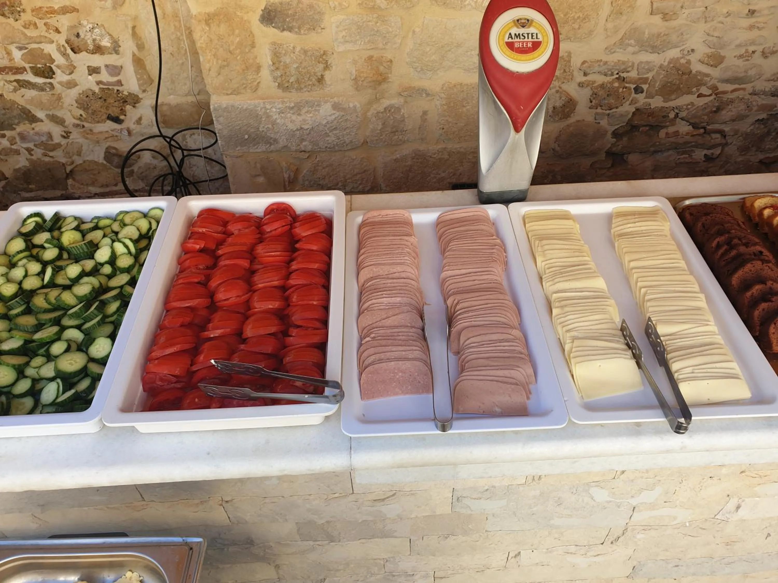 Buffet breakfast in Kassavetis Center - Hotel Studios & Apartments