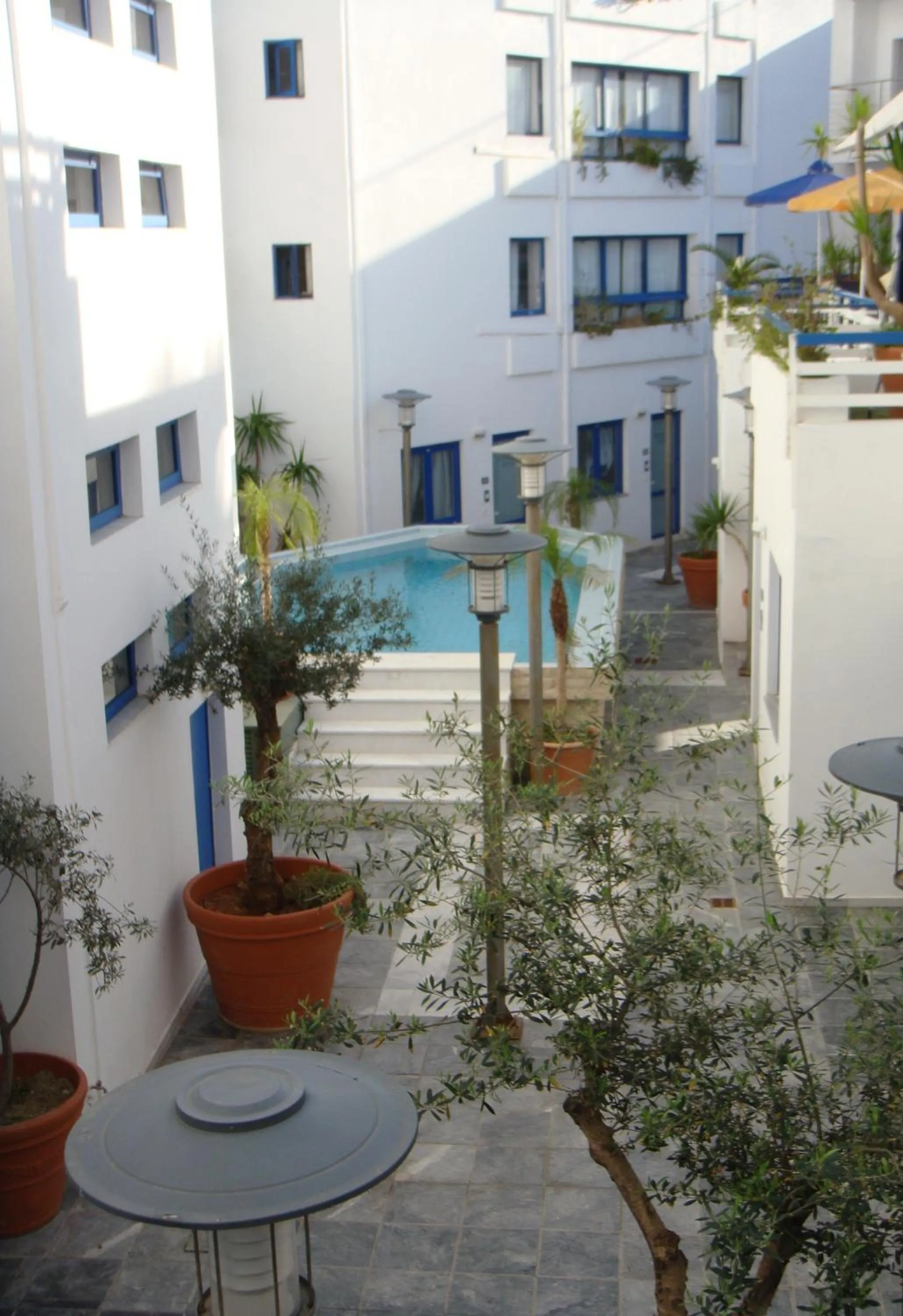 Patio in Kassavetis Center - Hotel Studios & Apartments