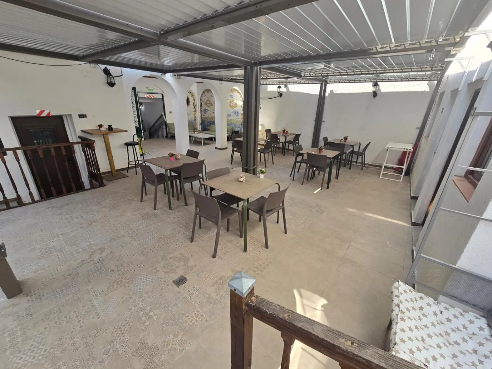 Patio in Vilador Beach Hotel