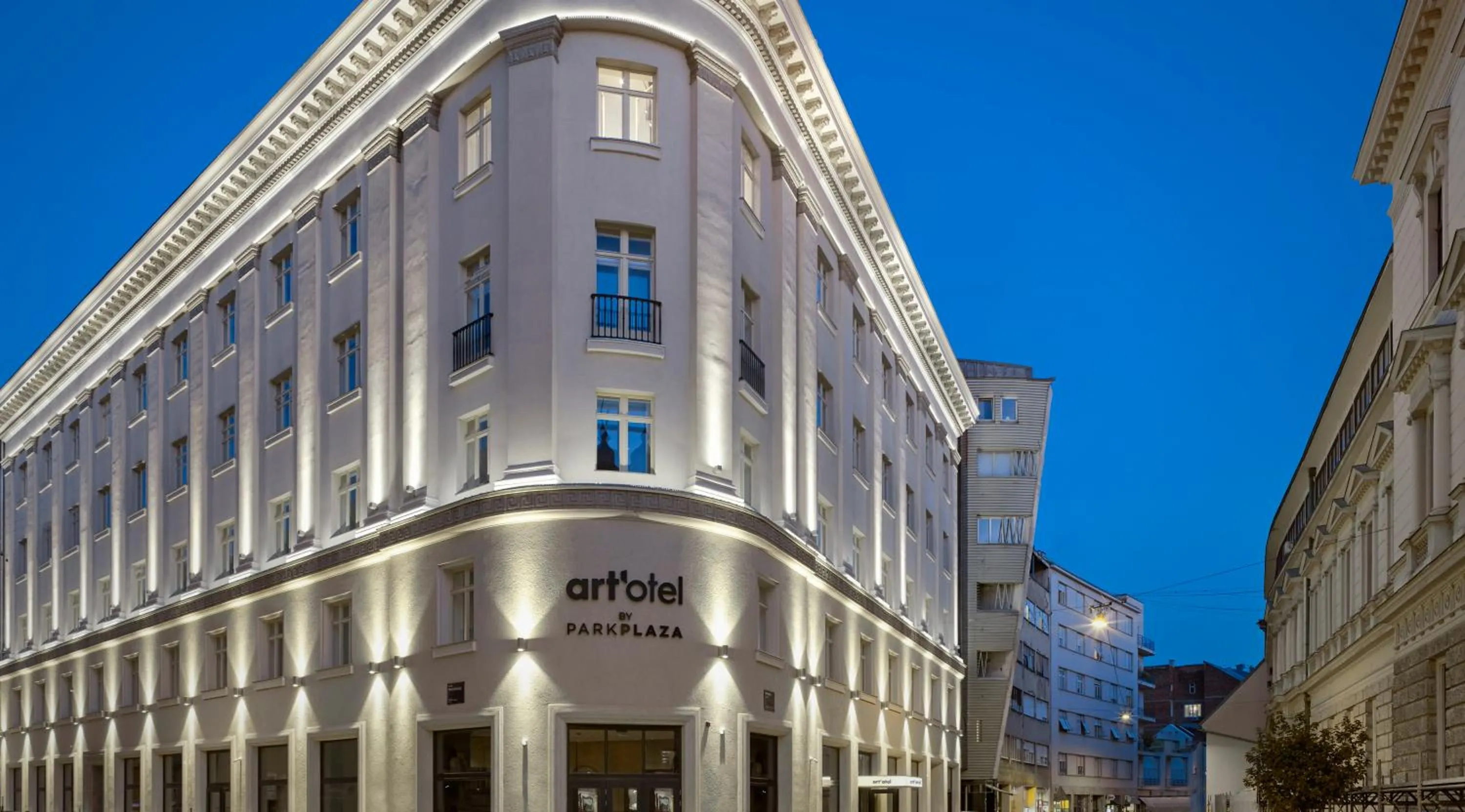 Property building in art'otel Zagreb, Powered by Radisson Hotels