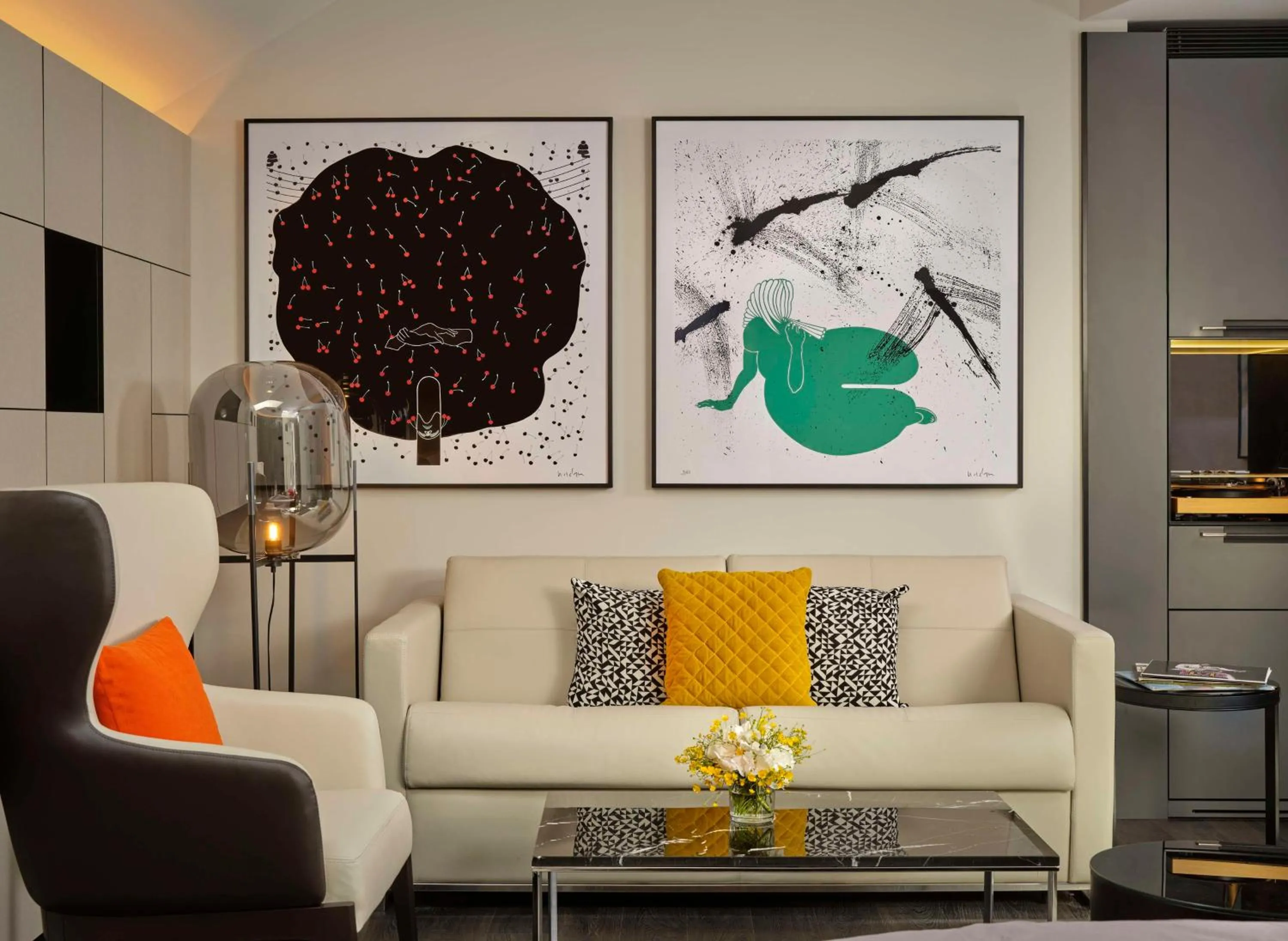 Photo of the whole room in art'otel Zagreb, Powered by Radisson Hotels