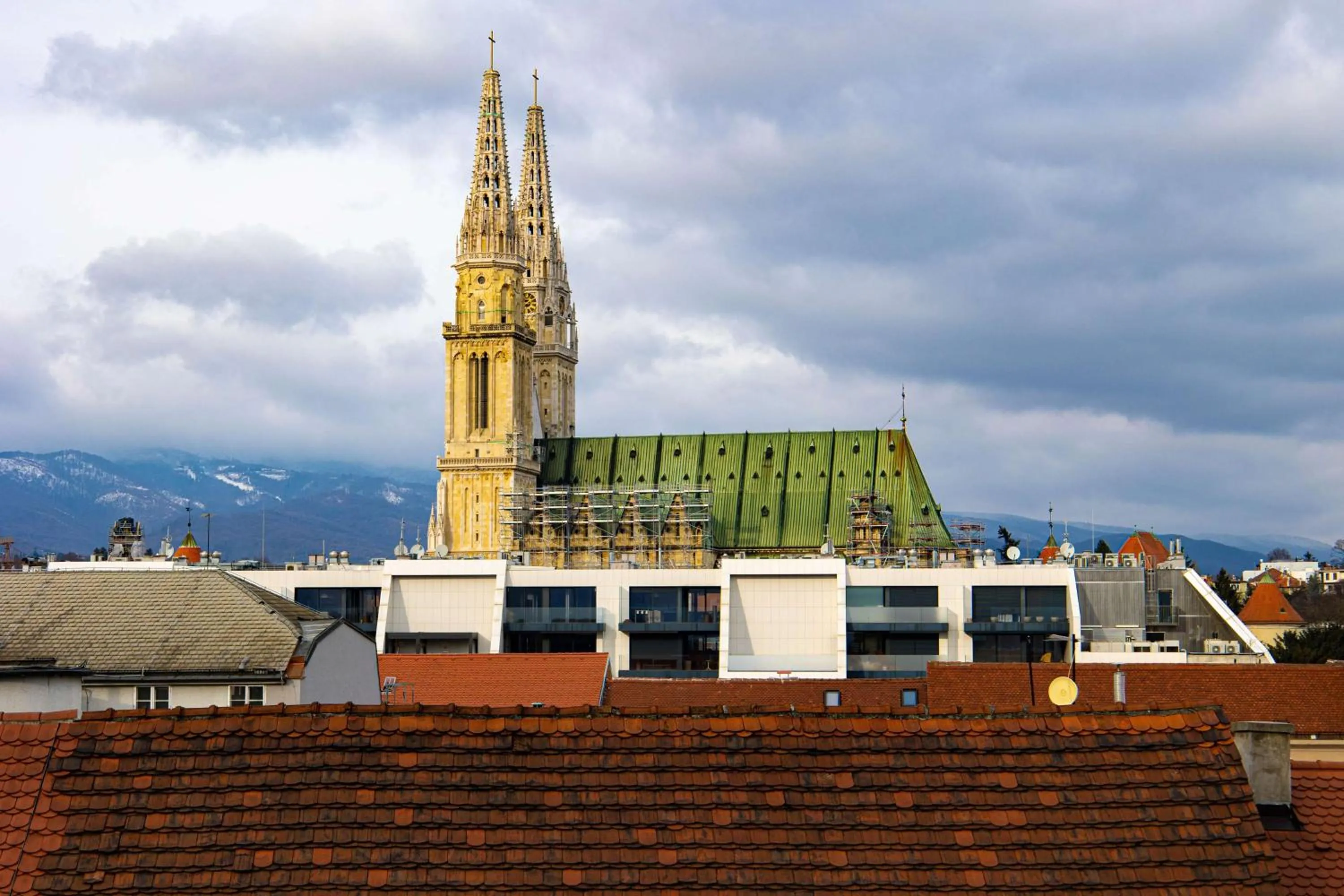 City view in art'otel Zagreb, Powered by Radisson Hotels