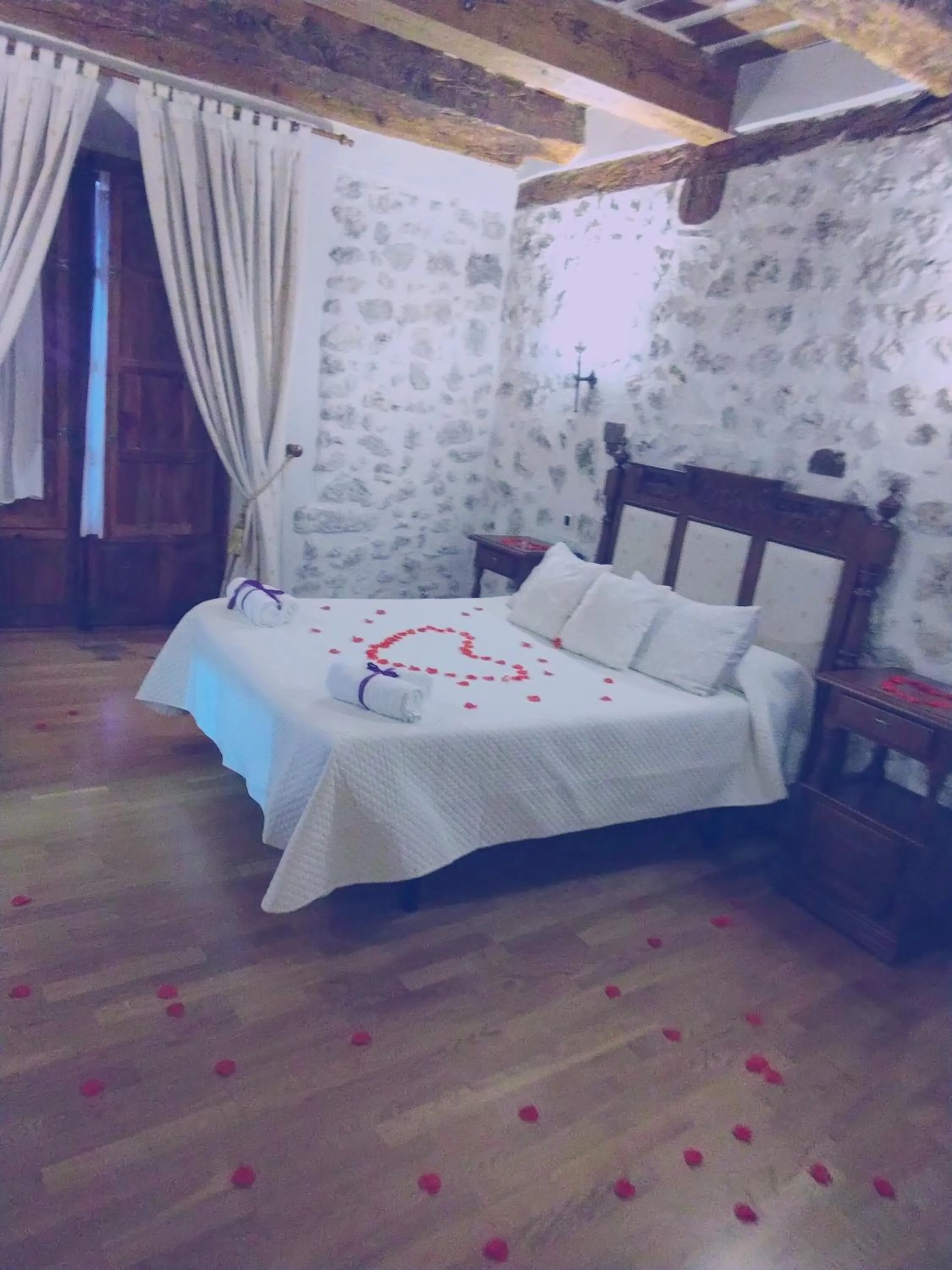 Bed in Hotel Rincón Castellano