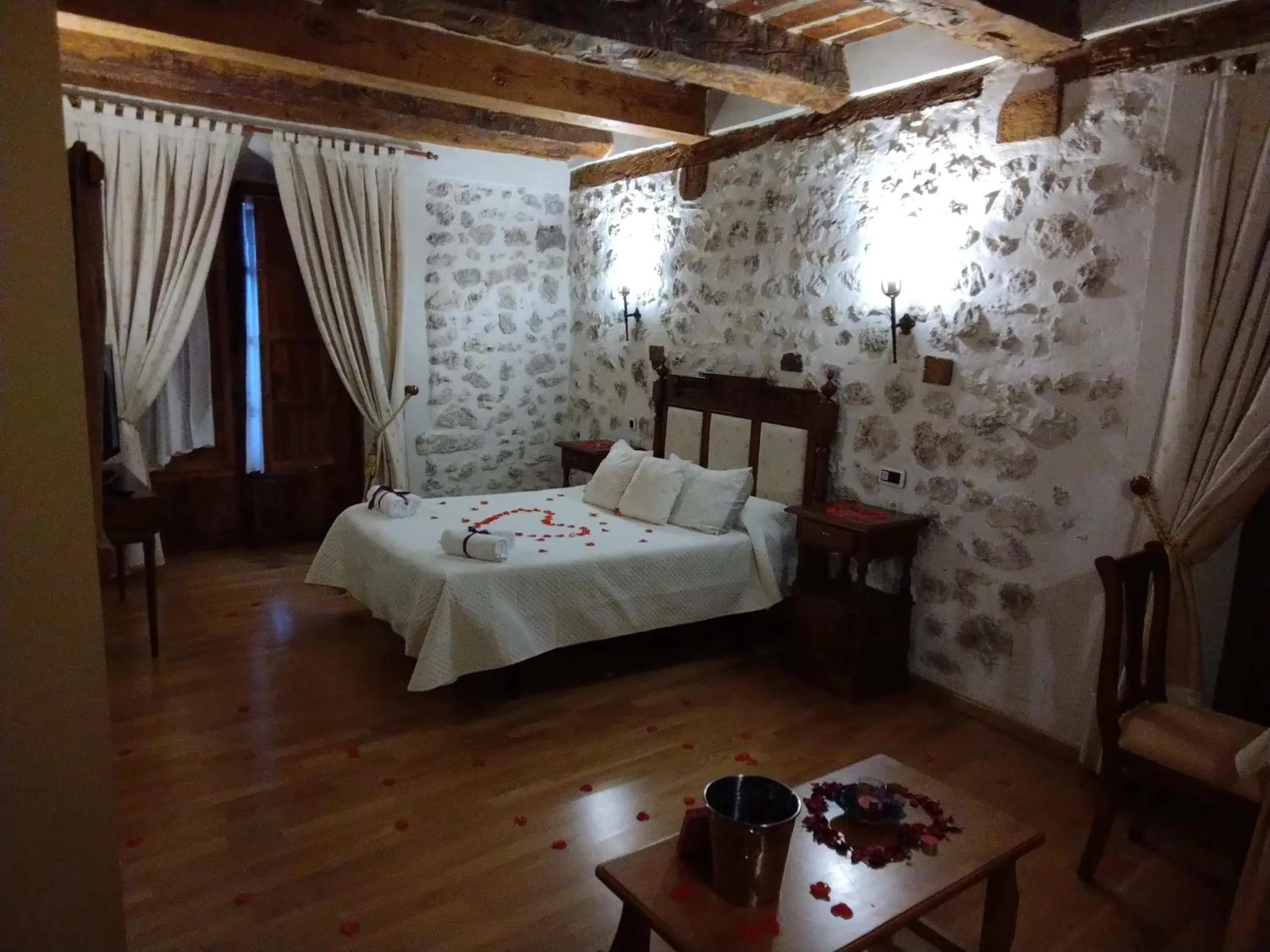 Bed in Hotel Rincón Castellano