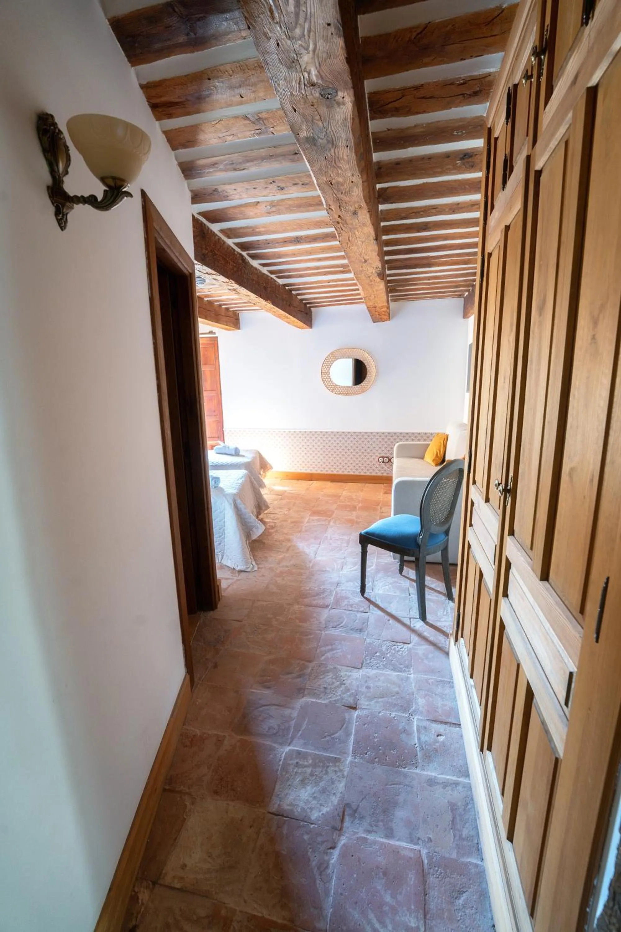 Bed in Hotel Rincón Castellano