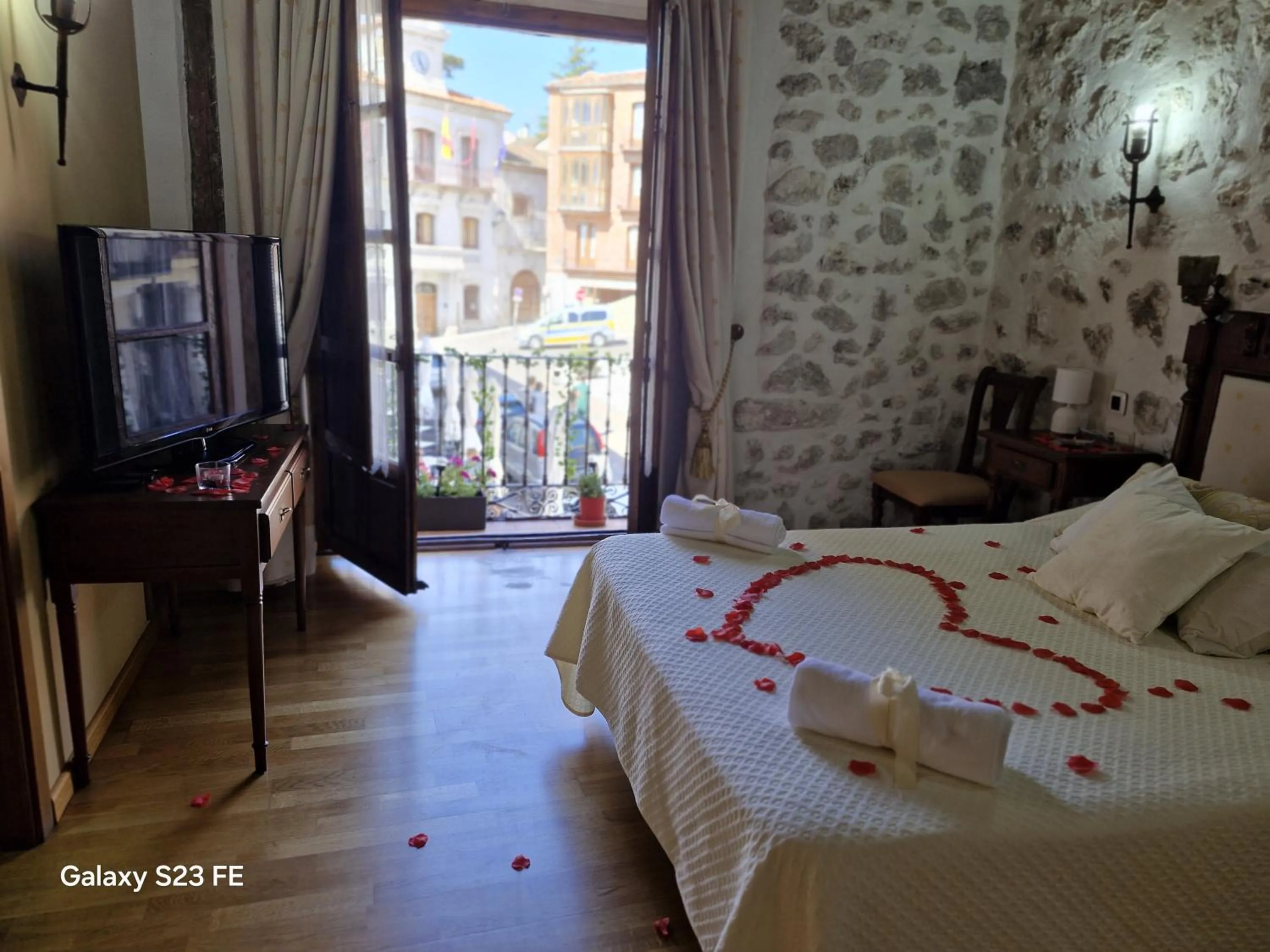 Bed in Hotel Rincón Castellano