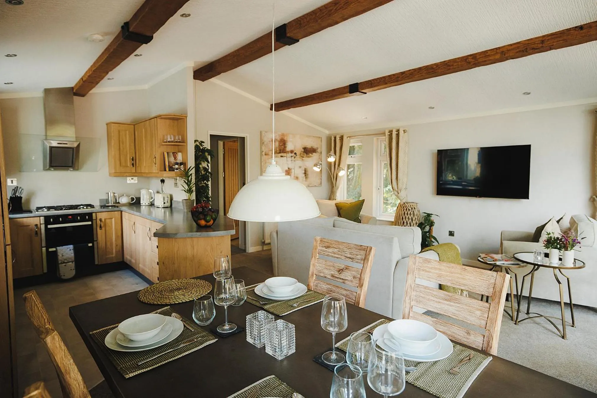 Dining area in Caer Rhun Hall Hotel