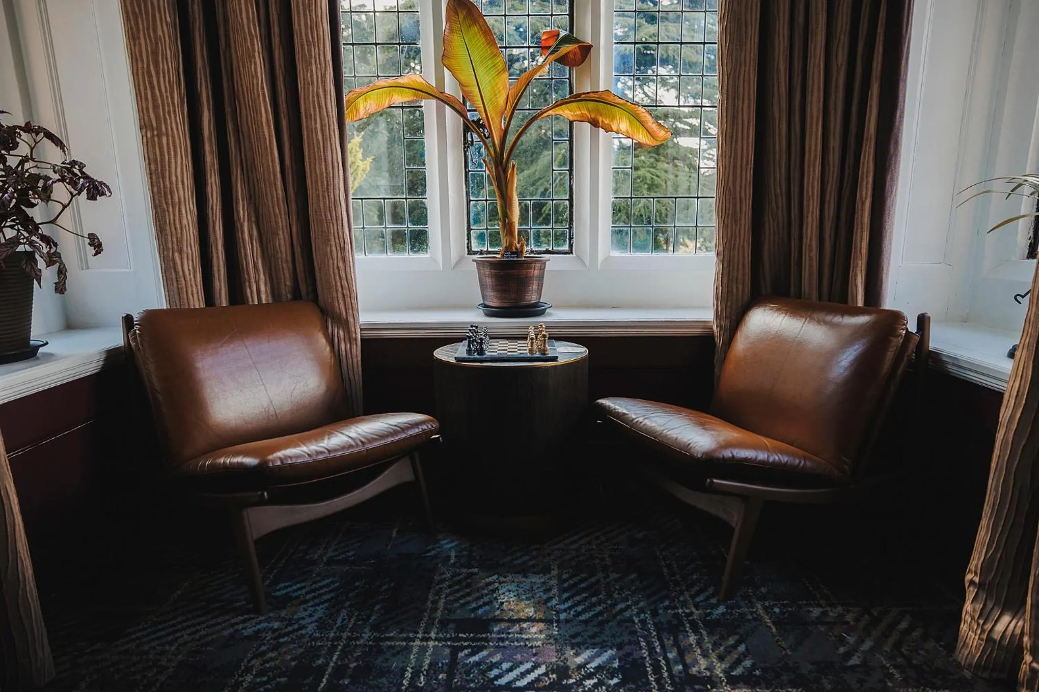Library in Caer Rhun Hall Hotel