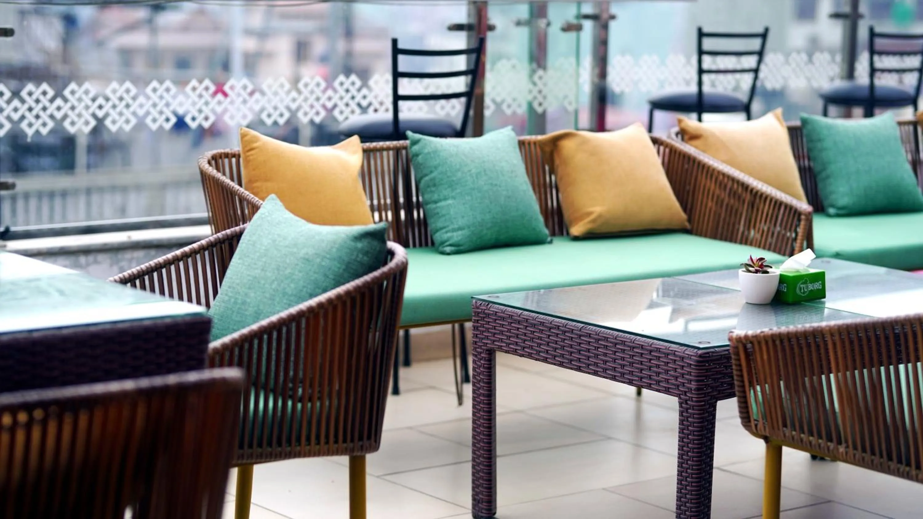 Seating area in Kathmandu Height Boutique Hotel