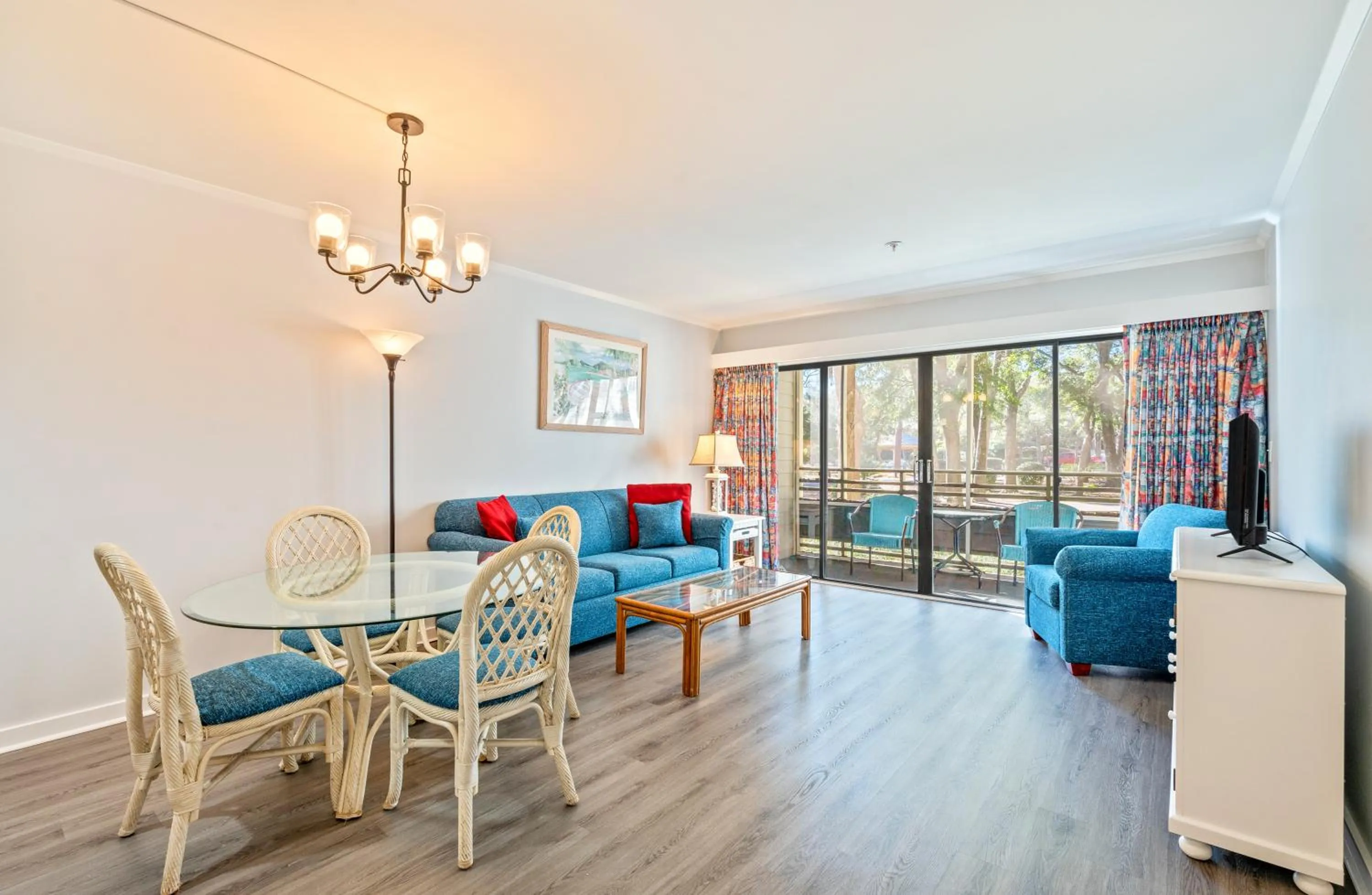 Living room in Ocean Creek Resort