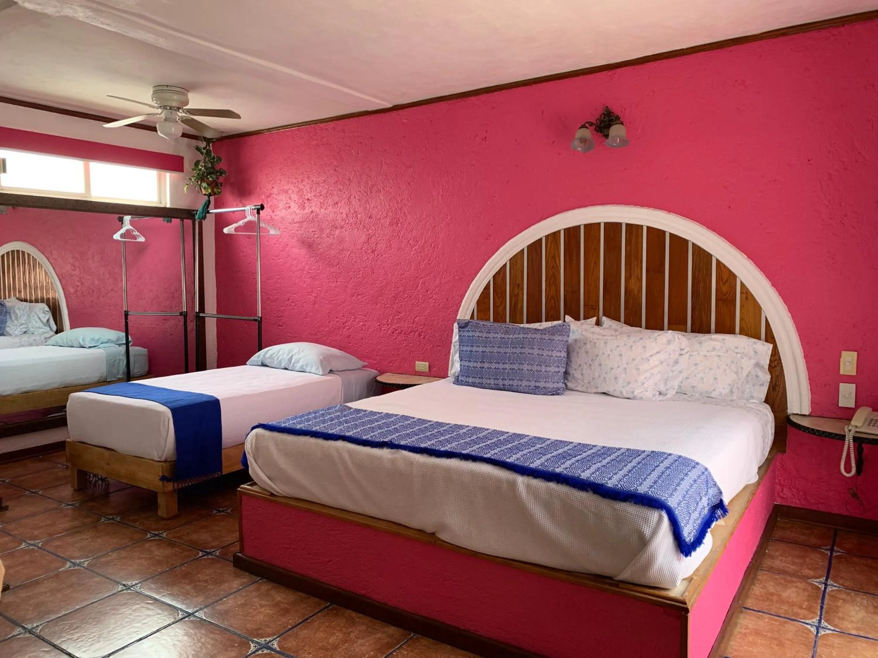 Photo of the whole room, Bed in Mesón Yollotl