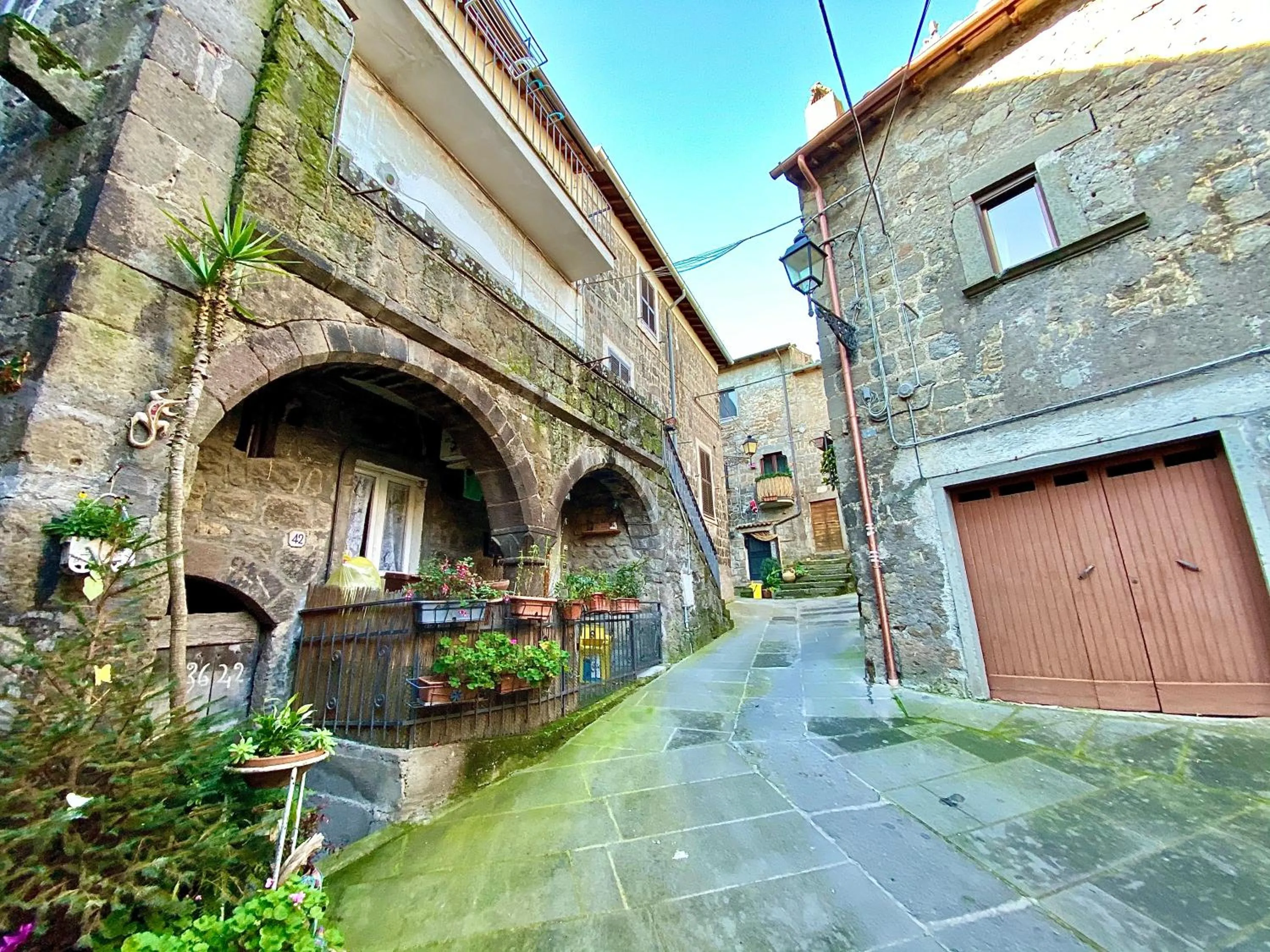 Landmark view in B&B Il Moai