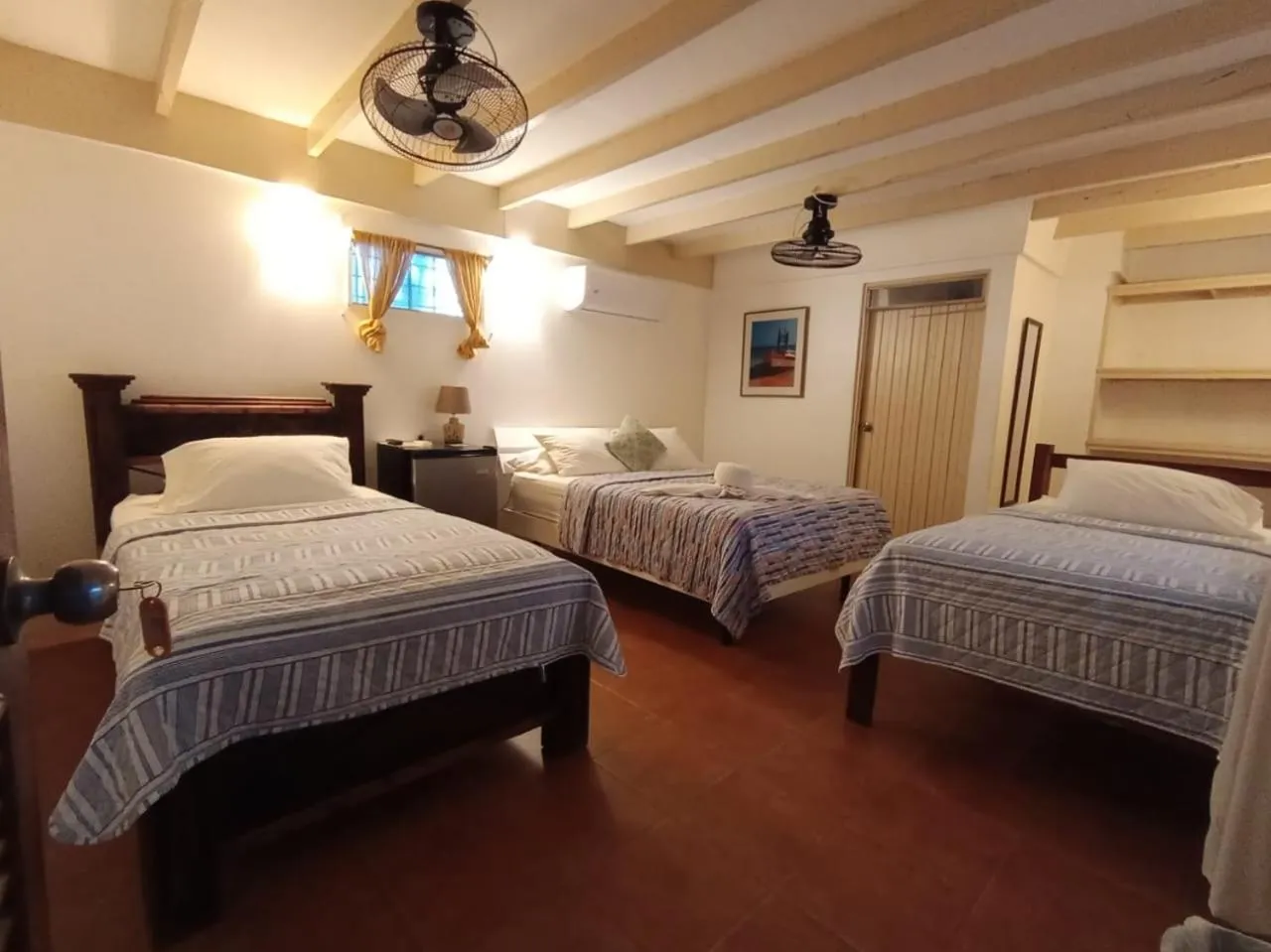 Bed in Hotel M&M Beach House