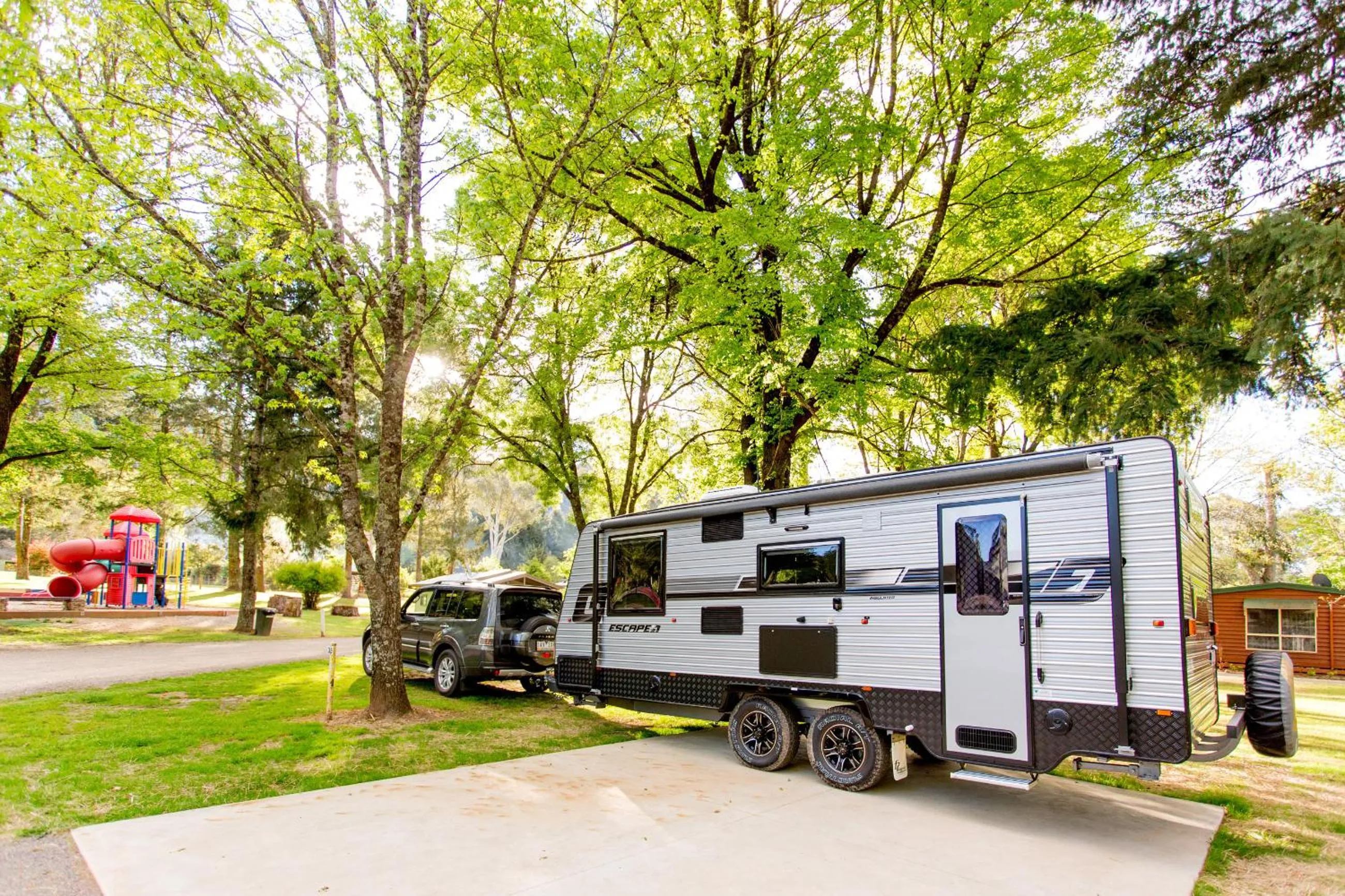 Garden view in Discovery Parks - Bright