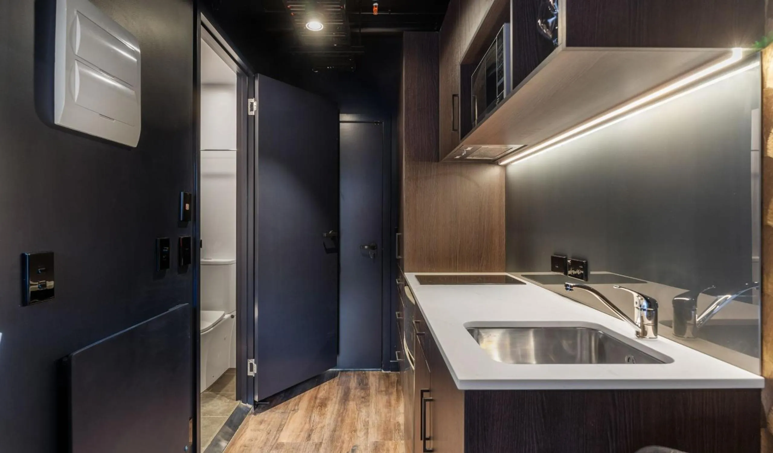 Kitchen or kitchenette in Abstract Hotel