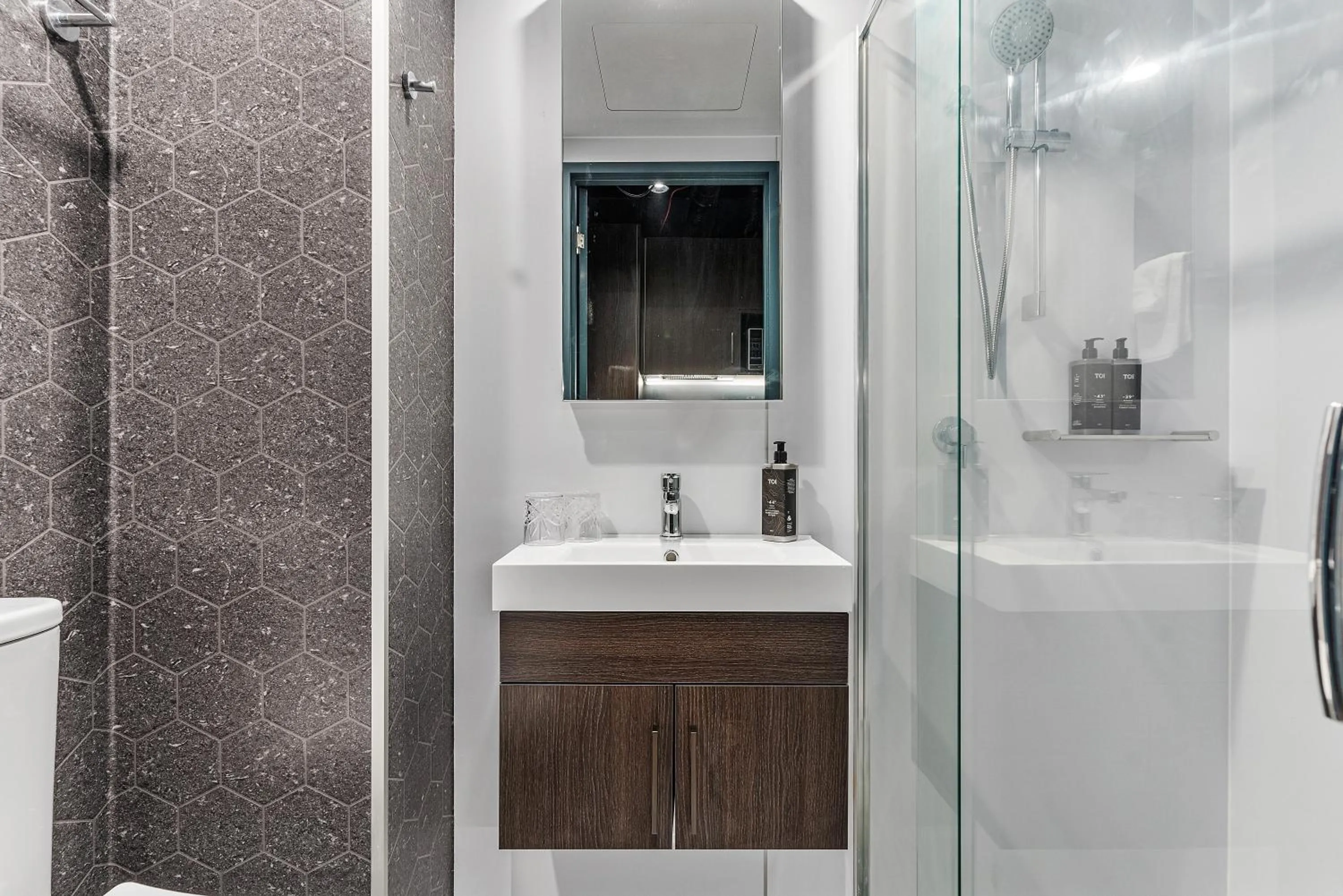 Shower in Abstract Hotel