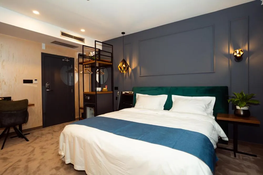 Bed in KAME HOTEL BELGRADE,贝尔格莱德凯美酒店