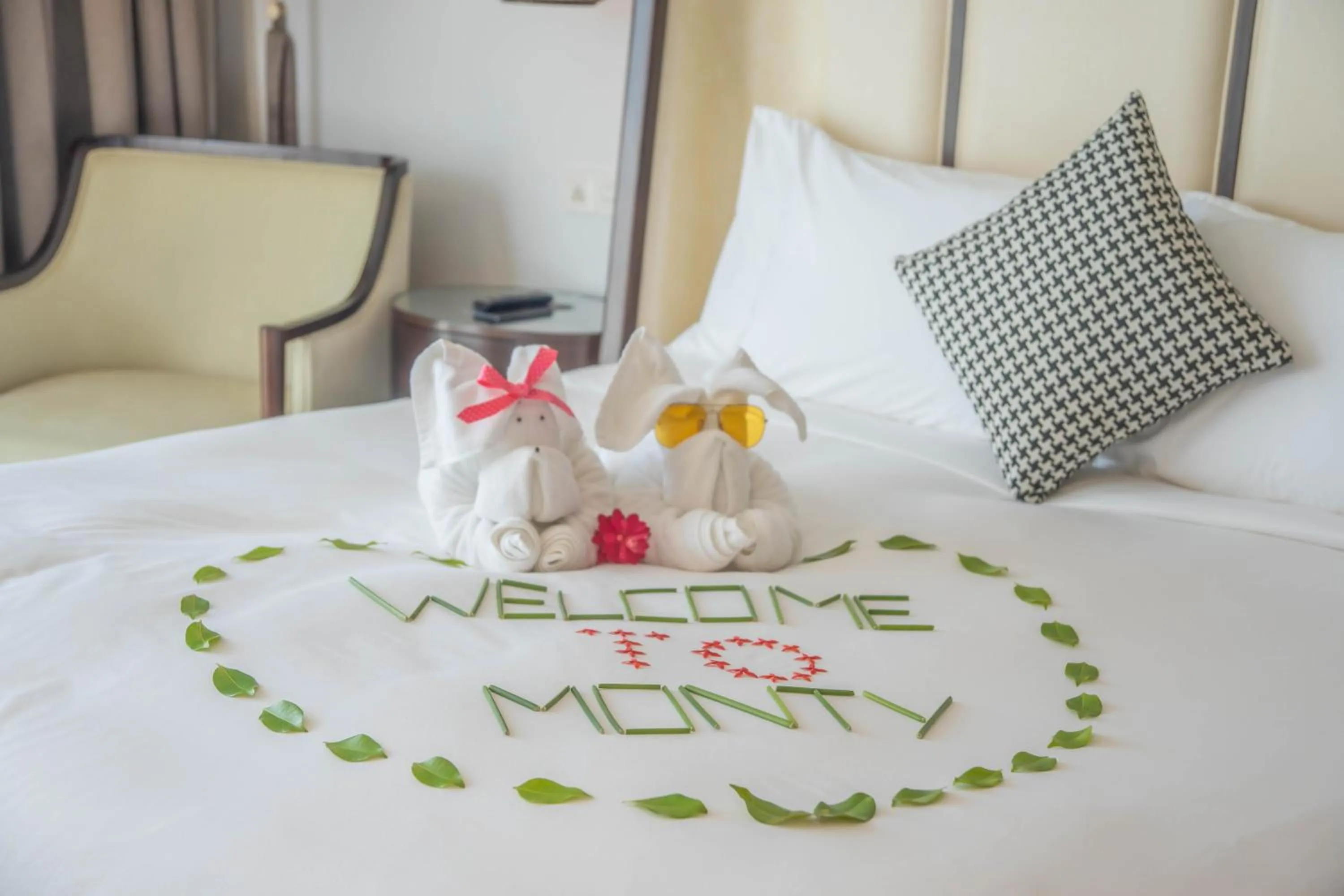 Bed in Montgomerie Links Hotel & Villas