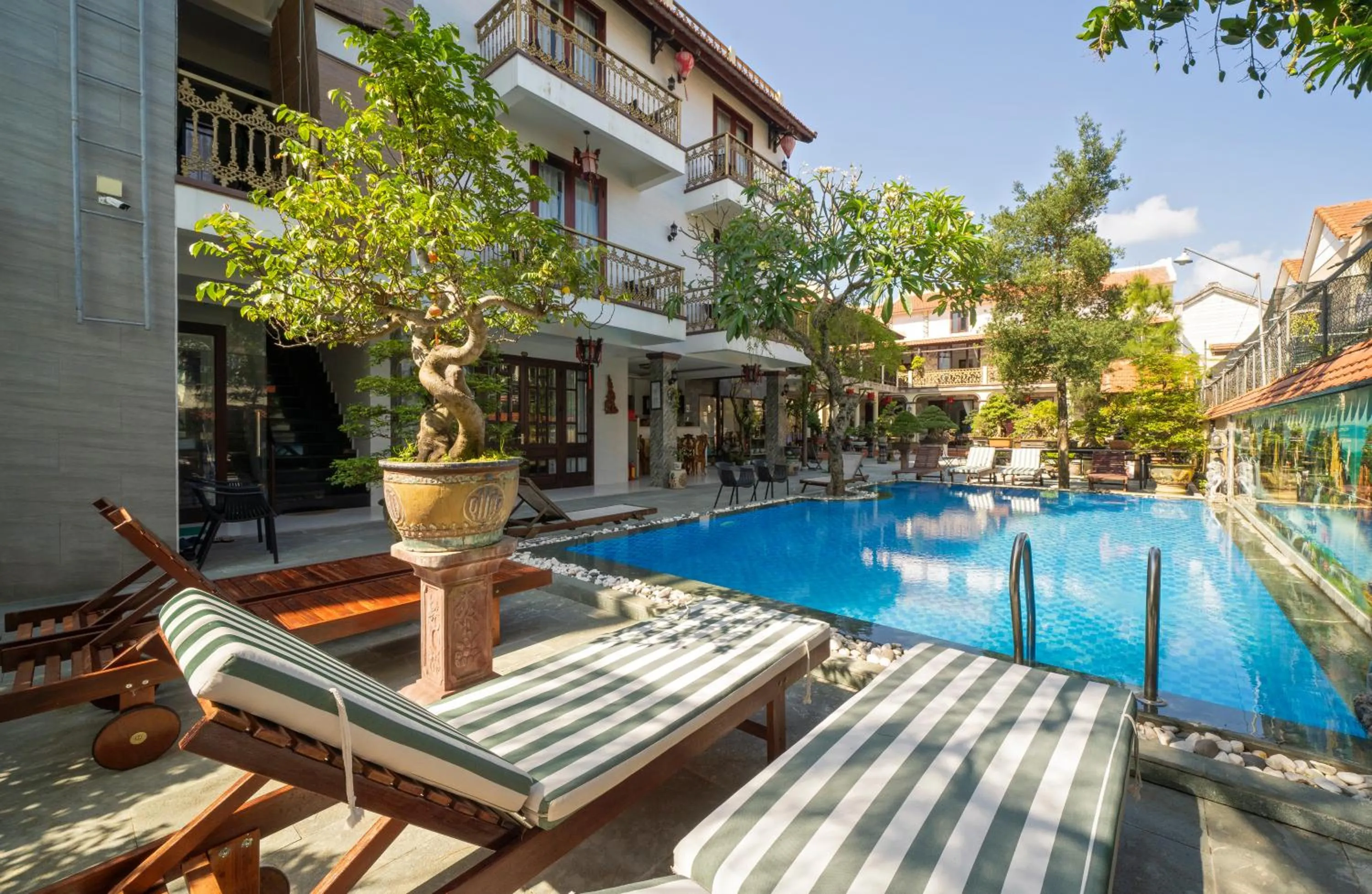 Pool view in Bonsai Villa Hoi An