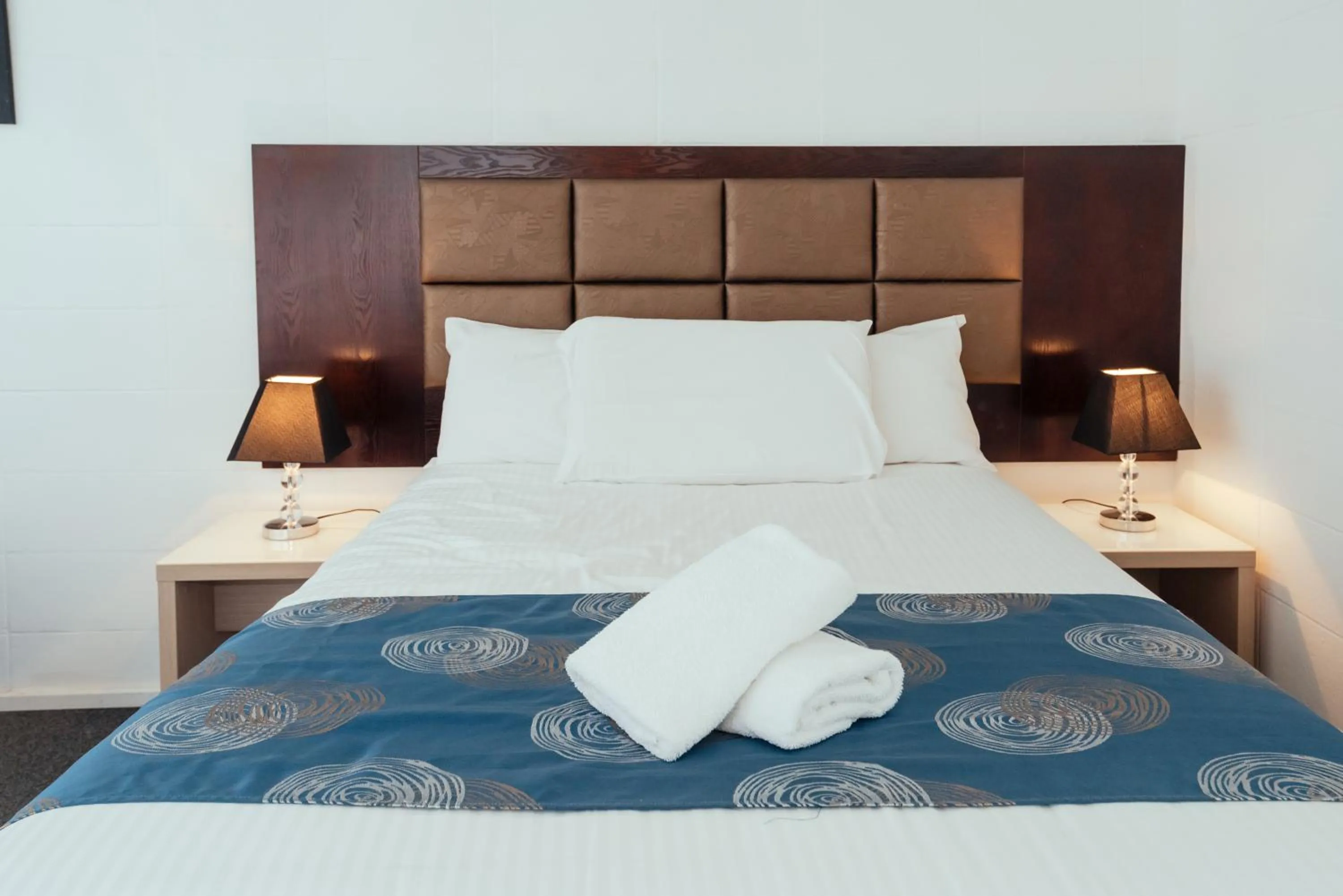 Bed in Coffs Windmill Motel