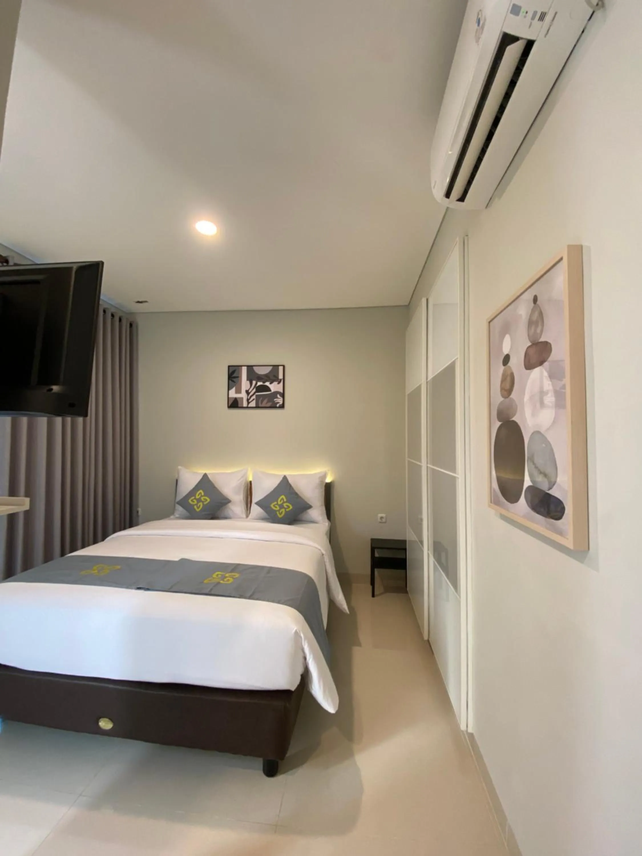 Bed in Ghurfati Hotel Wedana