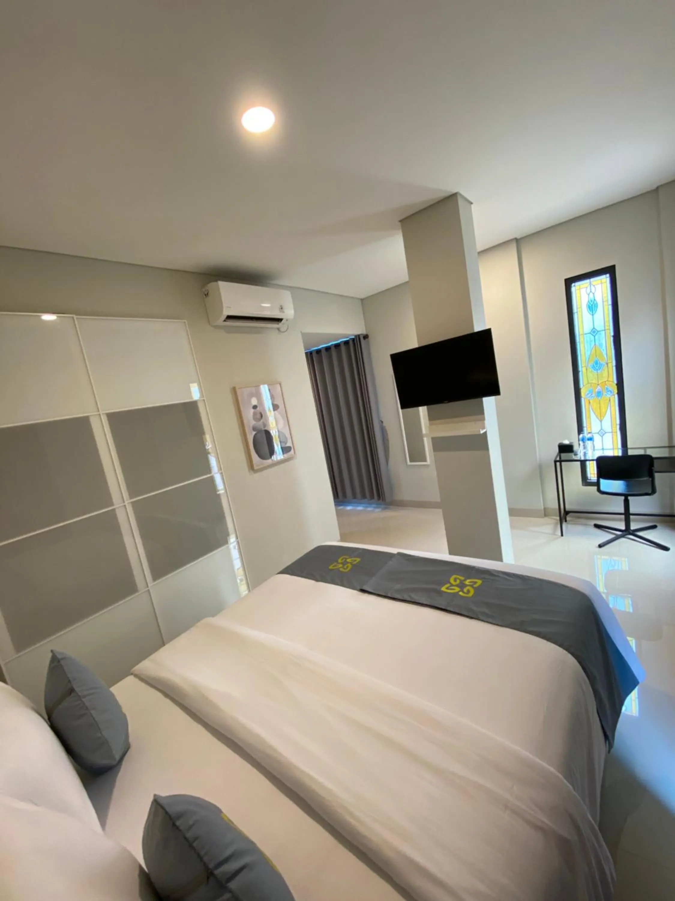 Bed in Ghurfati Hotel Wedana