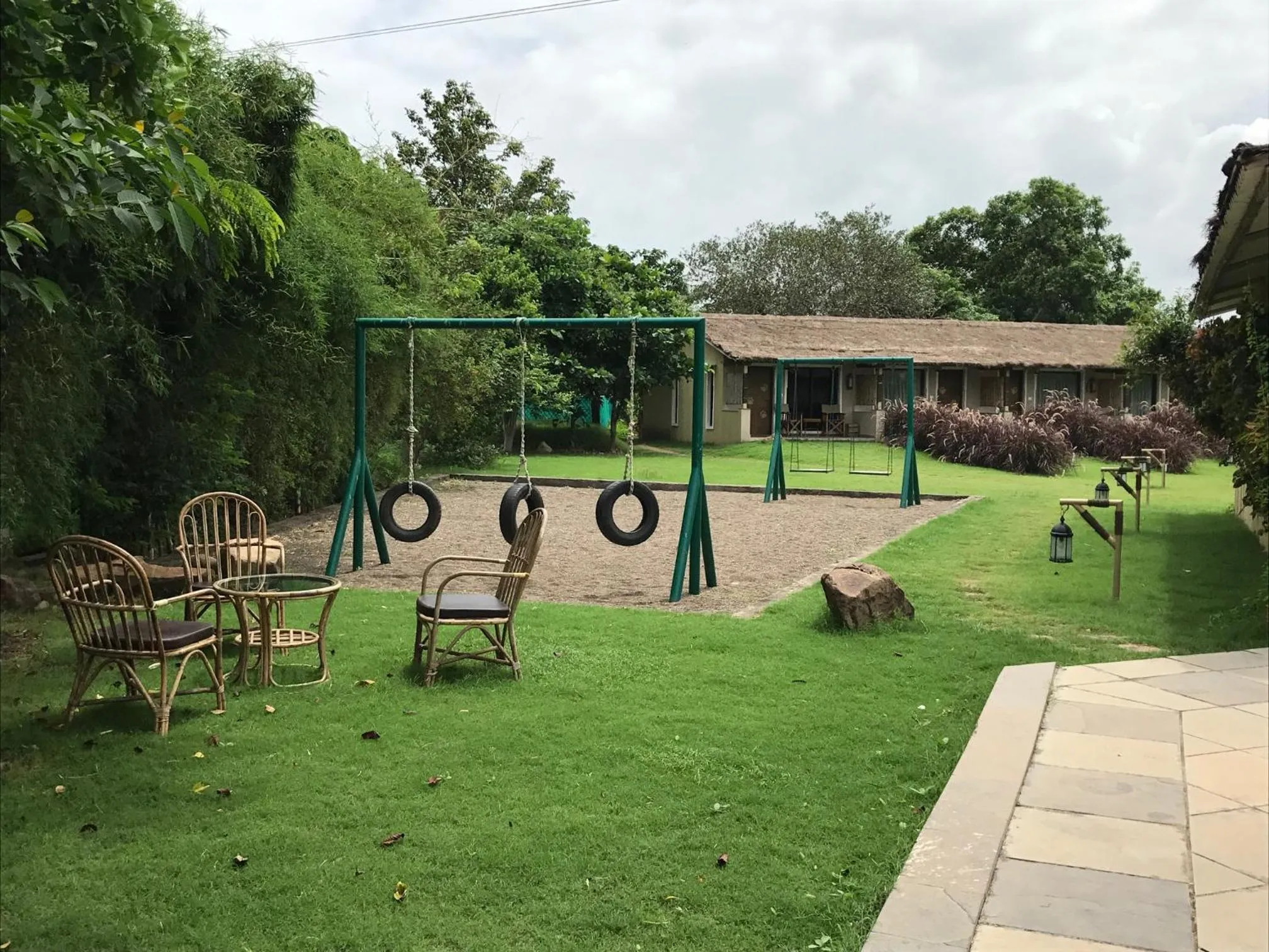 Children play ground in Asiatic Lion Lodge