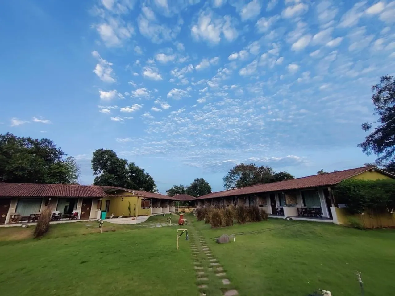 Property building in Asiatic Lion Lodge