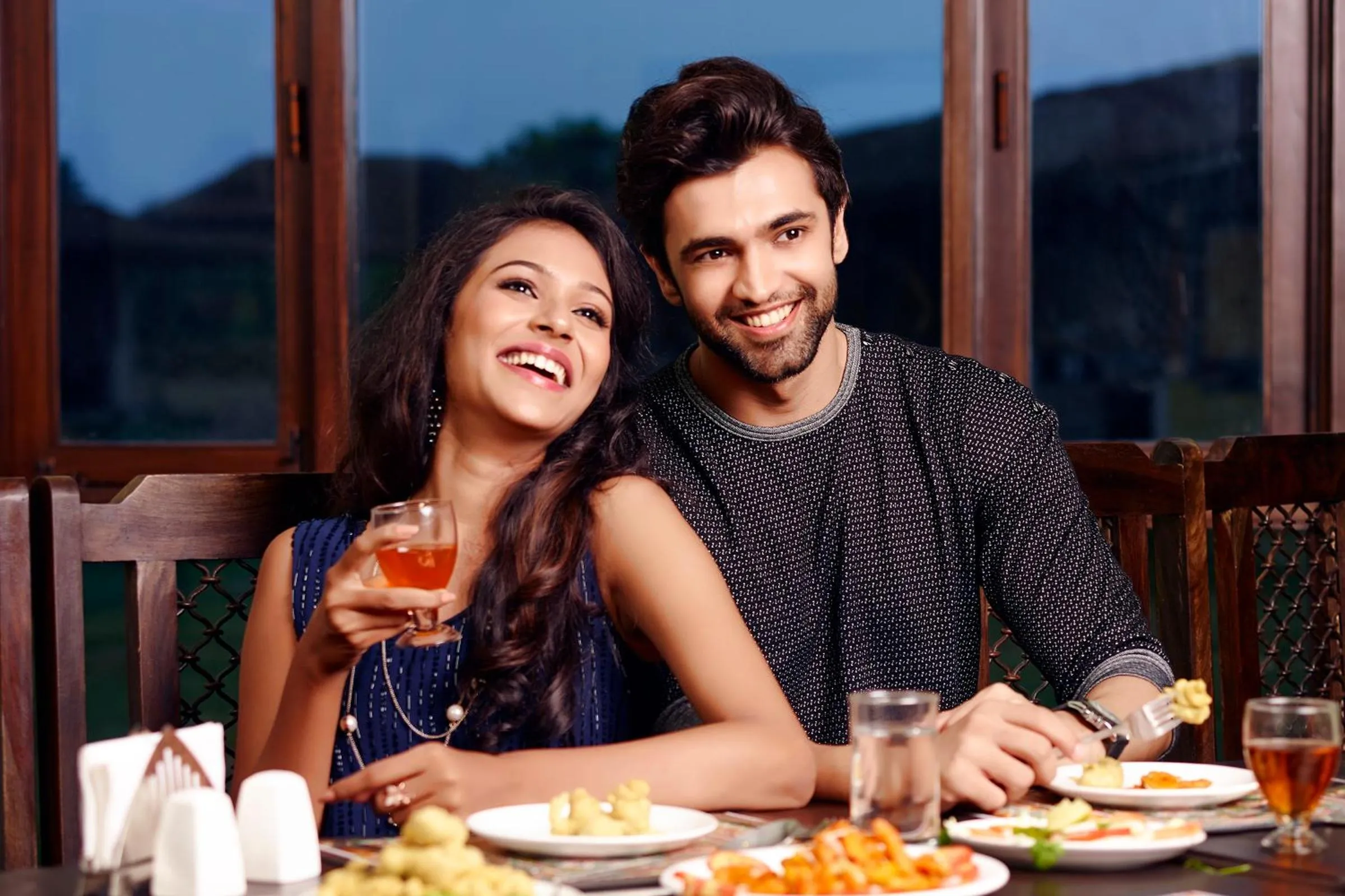 Dining area in Asiatic Lion Lodge