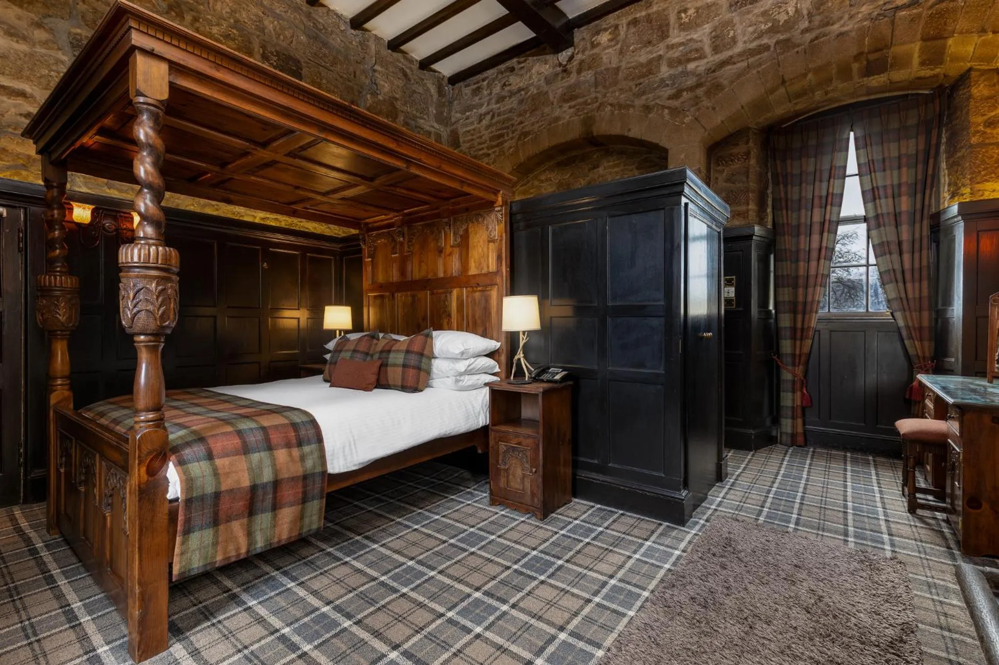 Bed in Dornoch Castle Hotel