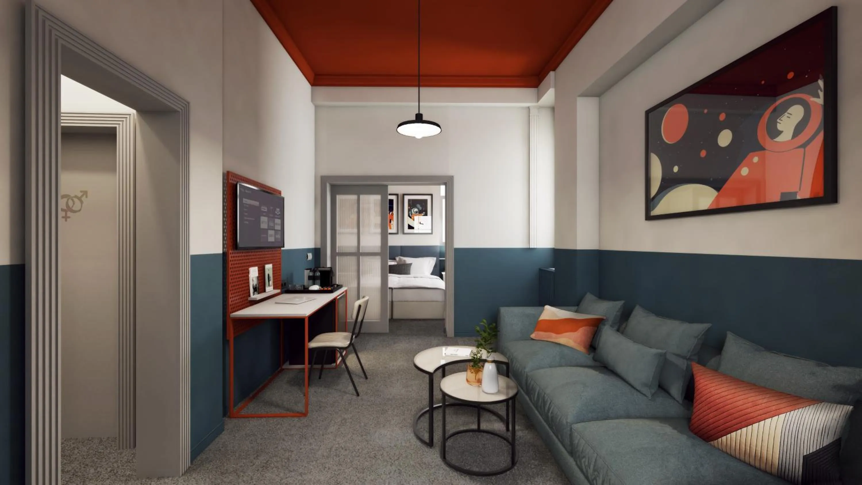 Living room in Maria Luisa by INTROVERT HOTELS