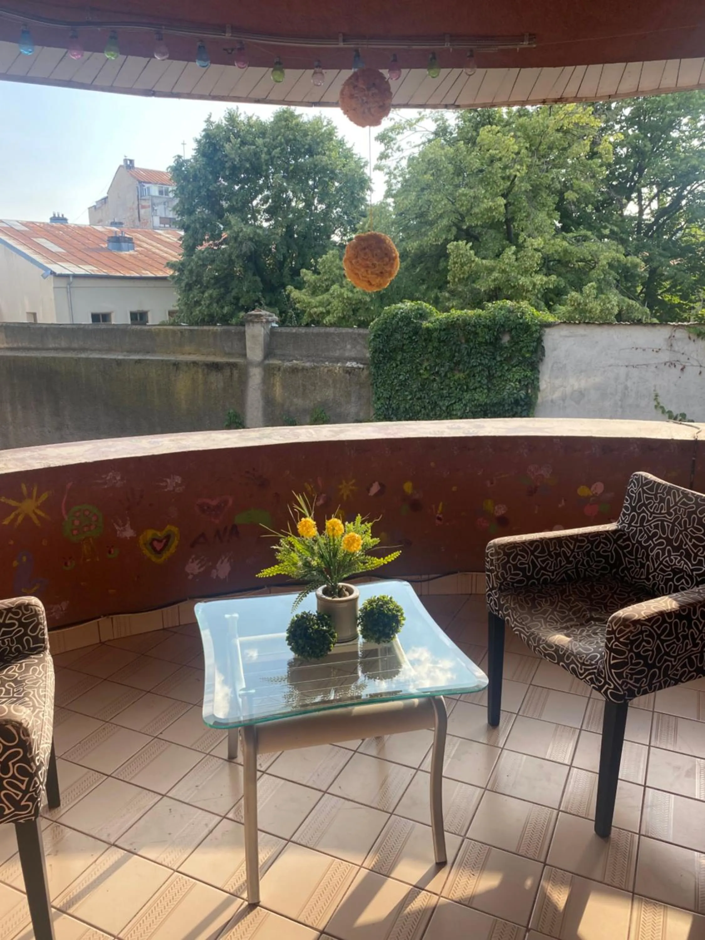 Balcony/Terrace in Luxuria Central Villa Bucharest