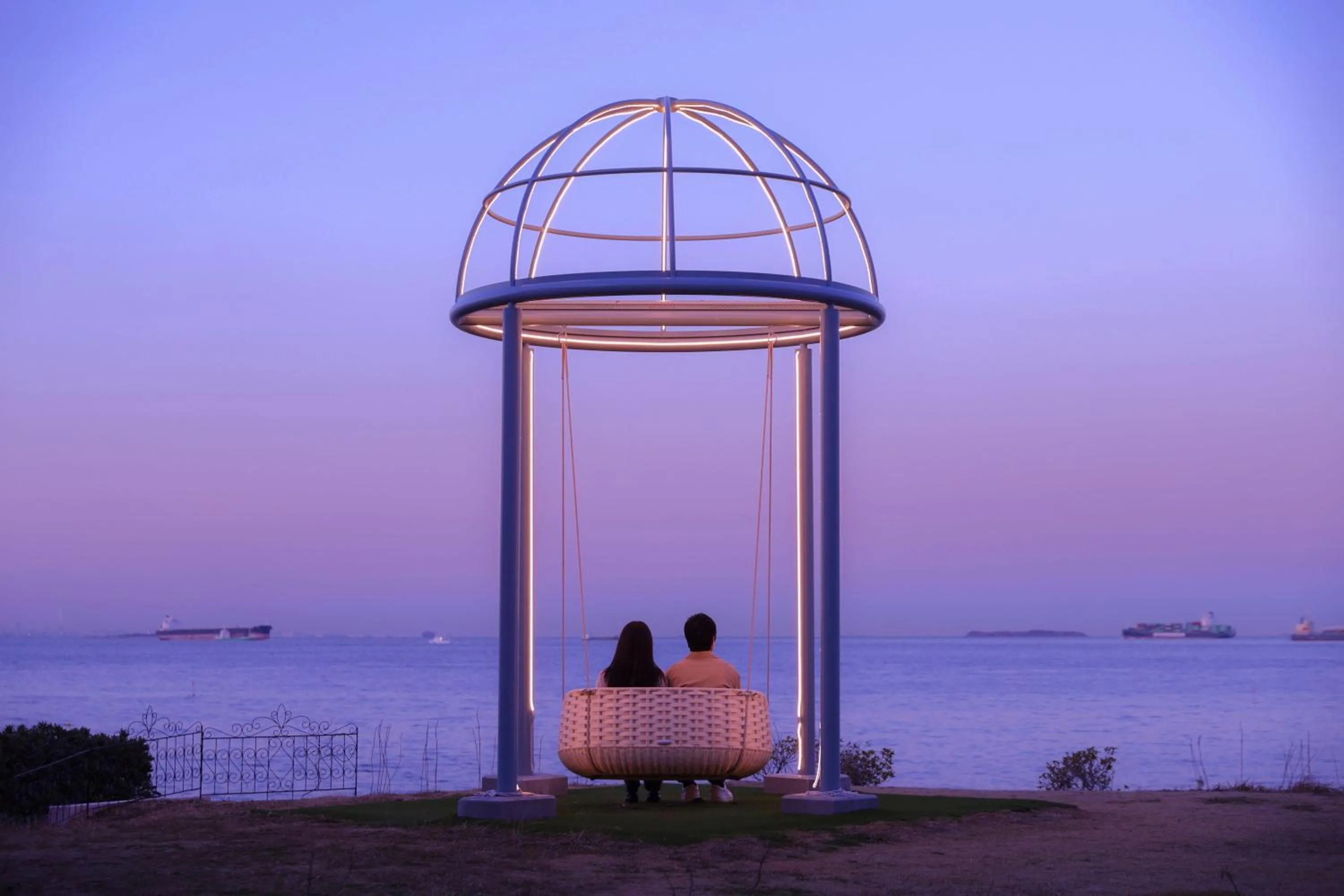 People in La vista Yokosuka Kannonzaki Terrace