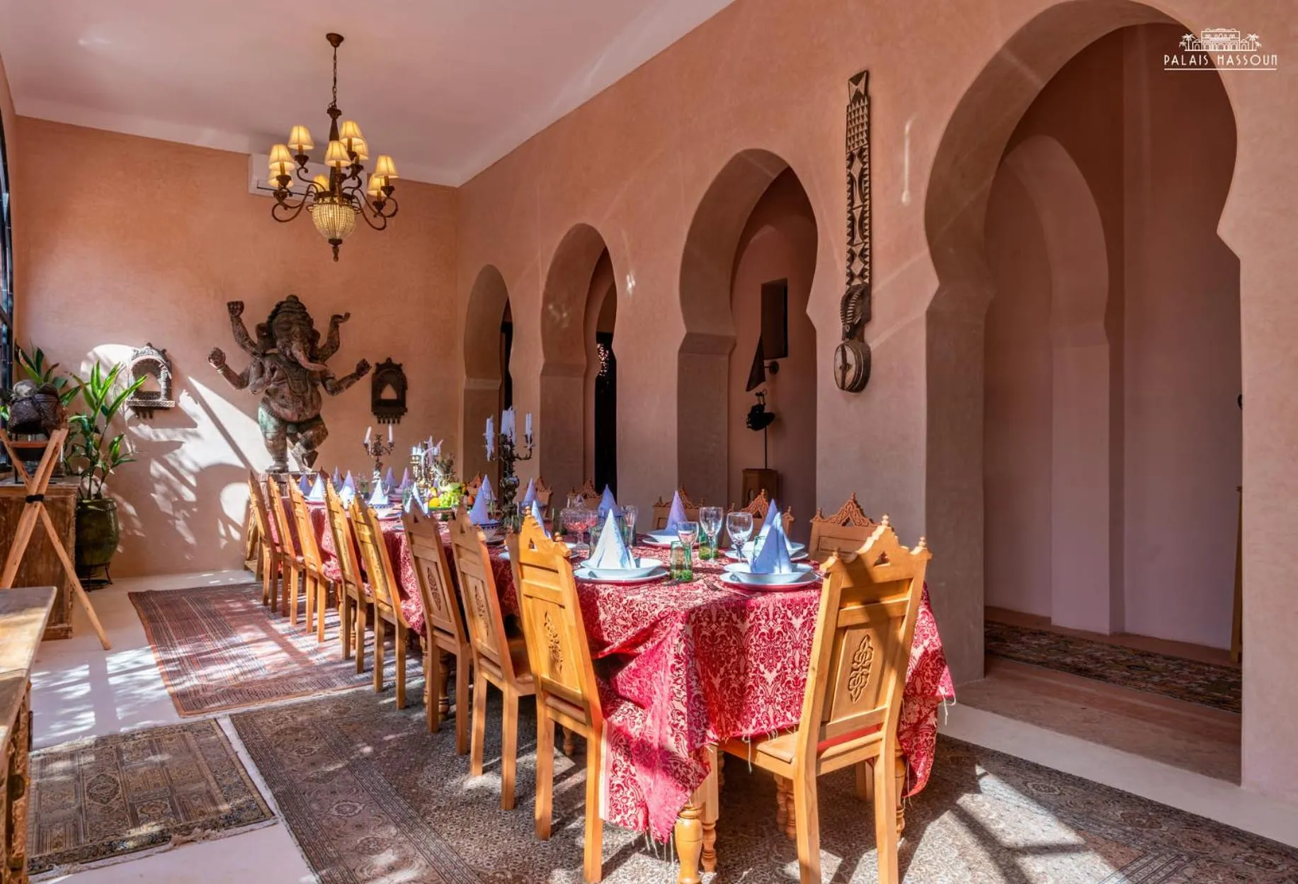 Dining area in Palais Hassoun Marrakech