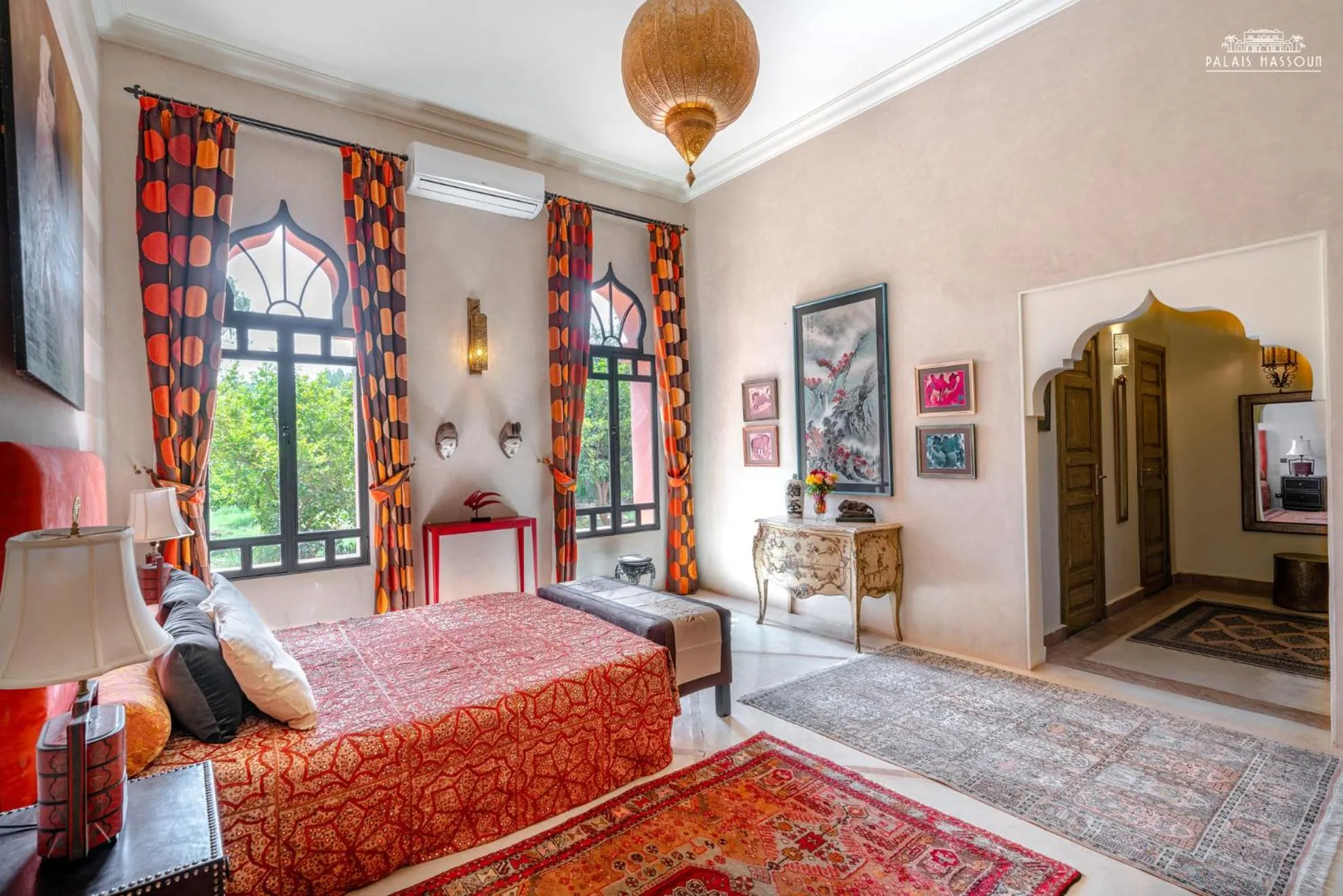 Bed in Palais Hassoun Marrakech