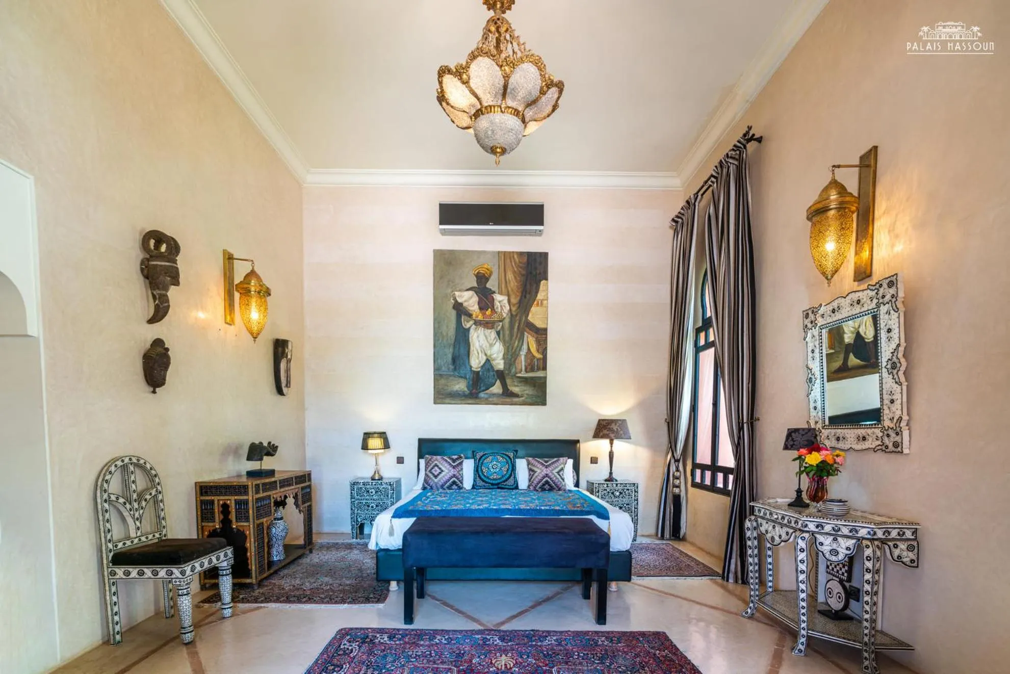 Bed in Palais Hassoun Marrakech