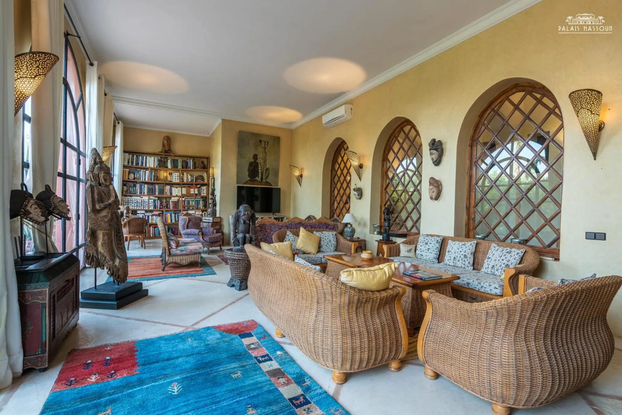Living room in Palais Hassoun Marrakech